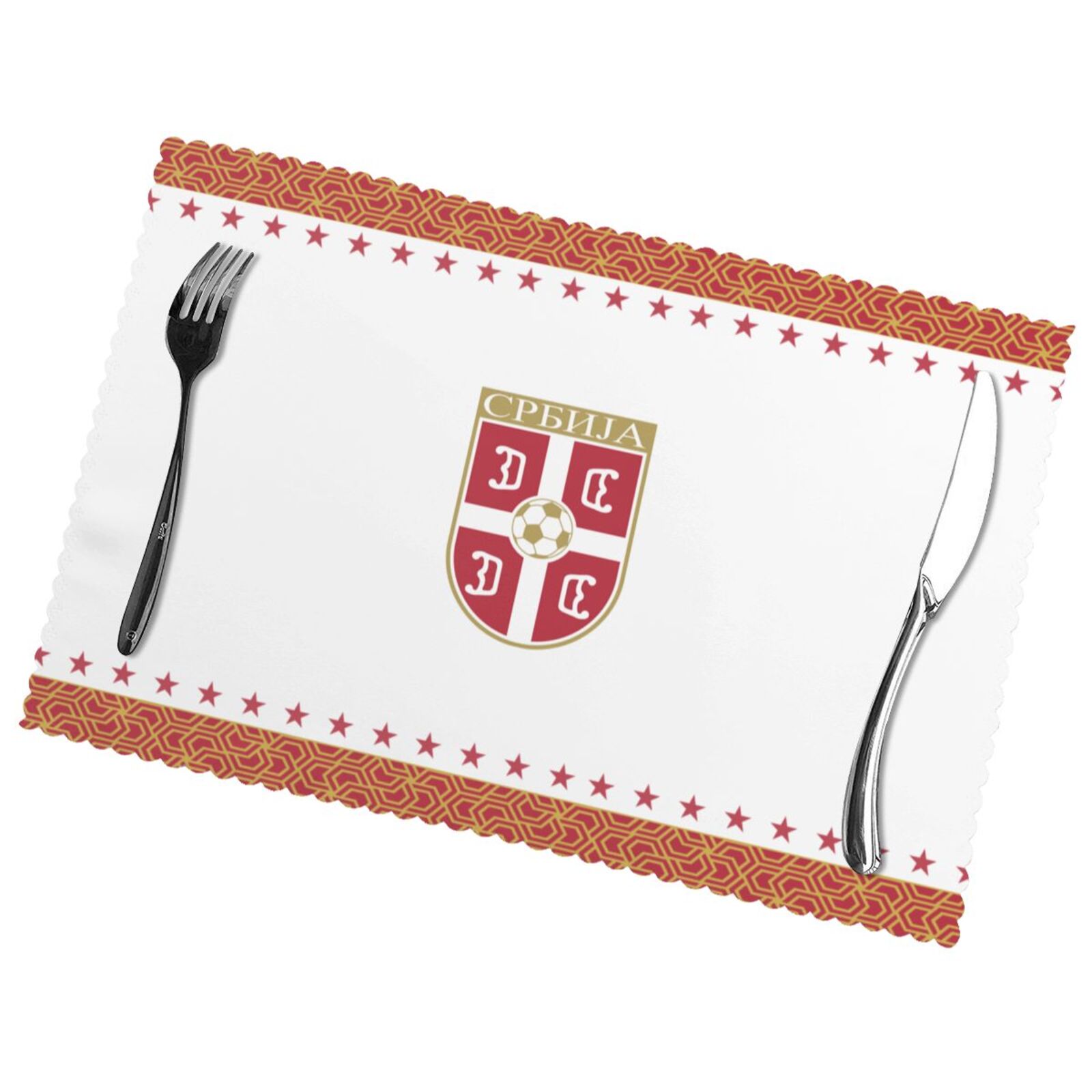 Serbia Placemat Set Of 6 PFD2294 - Soccerfana