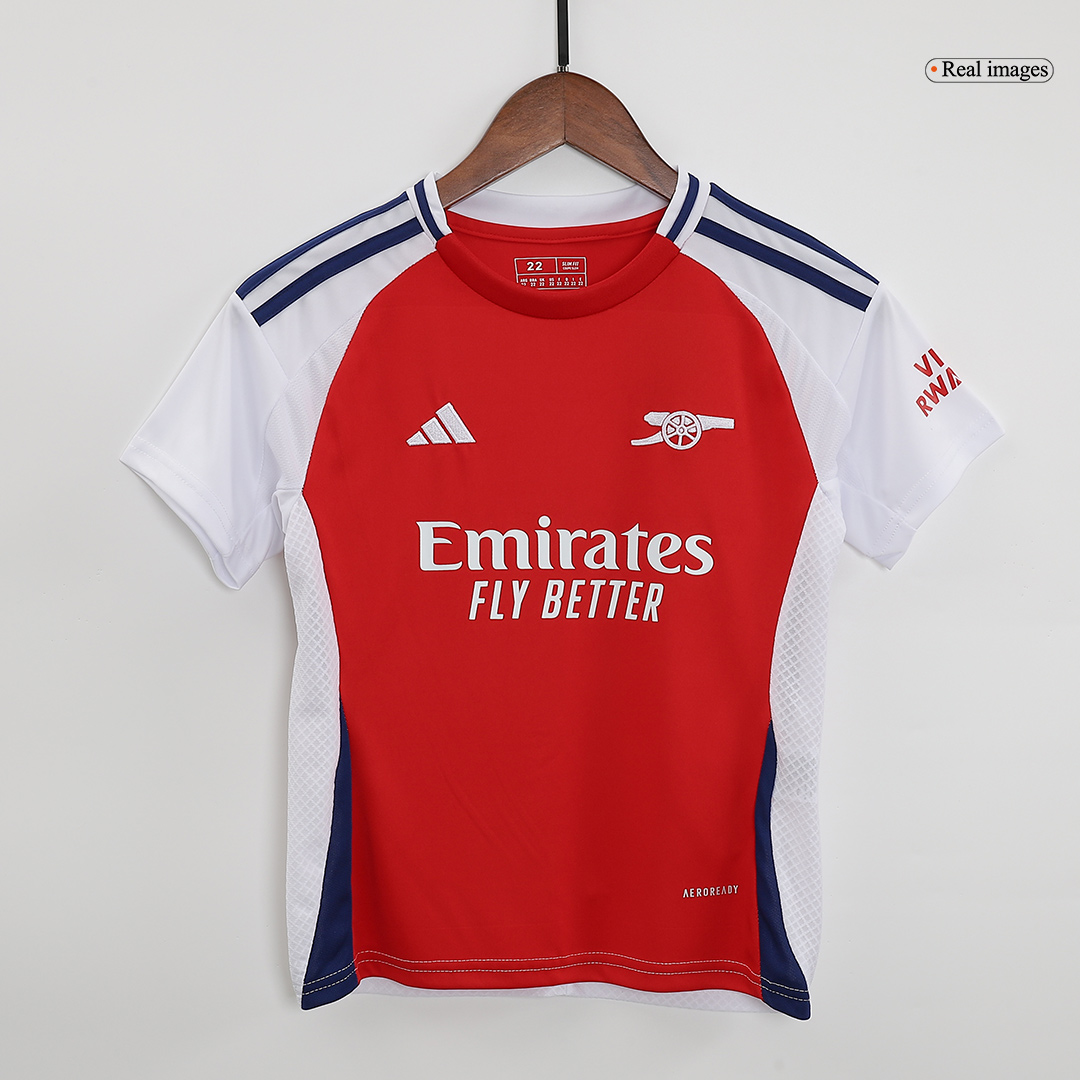 Kid's Arsenal Home Jersey+Shorts 2024/25 - Soccerfana