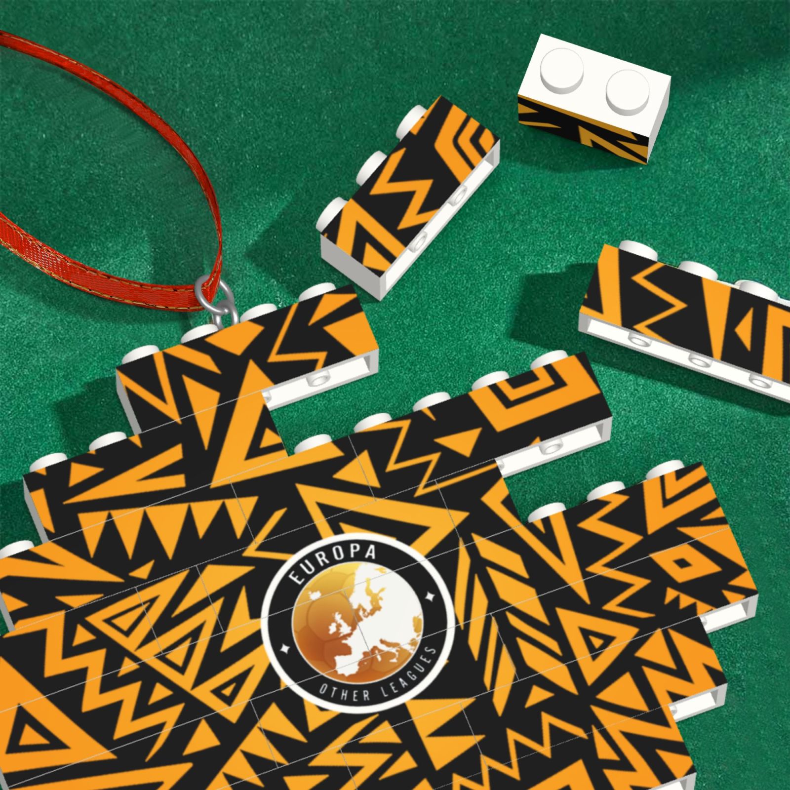 UEFA Europa League Building Block Puzzle Ornament BBP2039 - Soccerfana