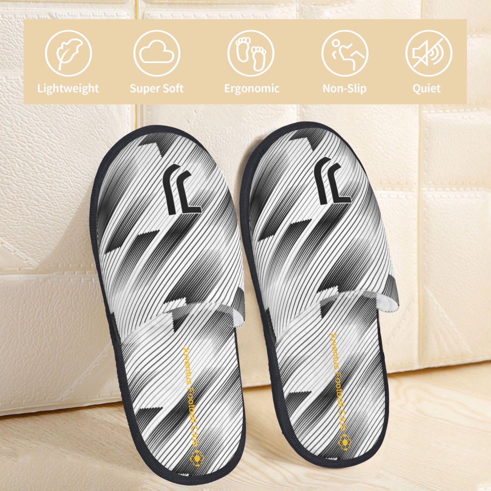 Juventus Cotton Slippers FSP2361 - Soccerfana