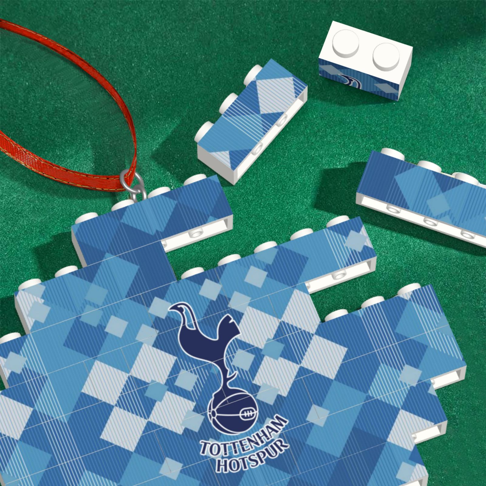 Tottenham Hotspur Building Block Puzzle Ornament BBP1992 - Soccerfana