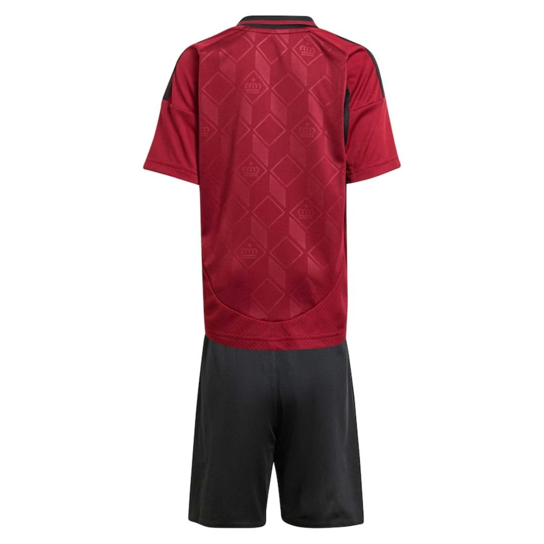 Kid's Belgium Home Jersey+Shorts EURO 2024 - Soccerfana