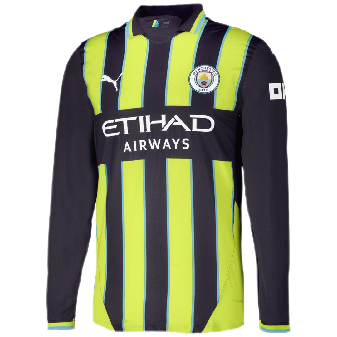 Manchester City Away Long Sleeve Jersey 2024/25 - Soccerfana