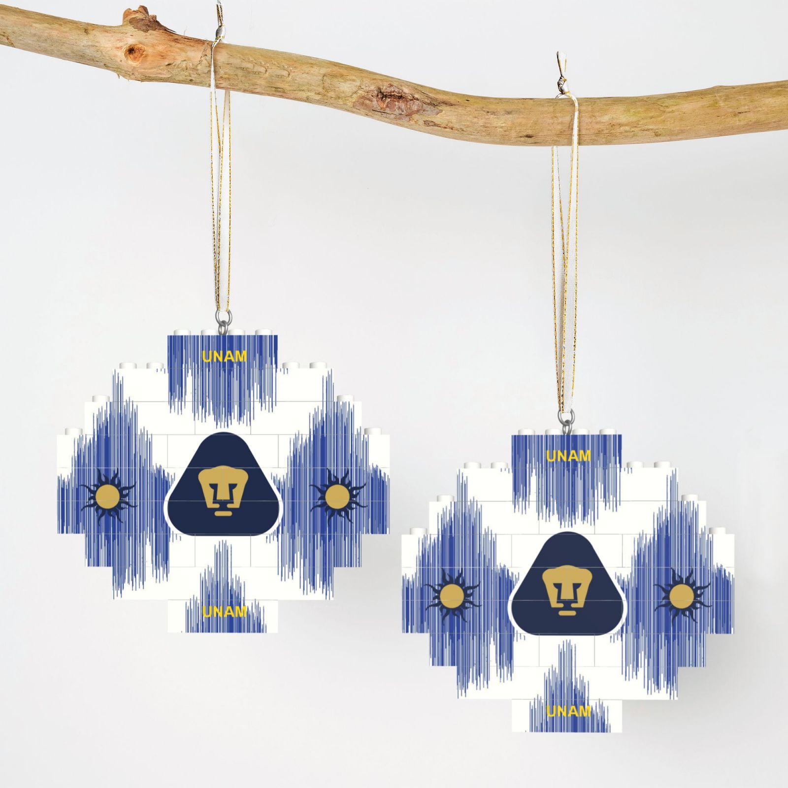 Pumas UNAM Building Block Puzzle Ornament BBP2019 - Soccerfana