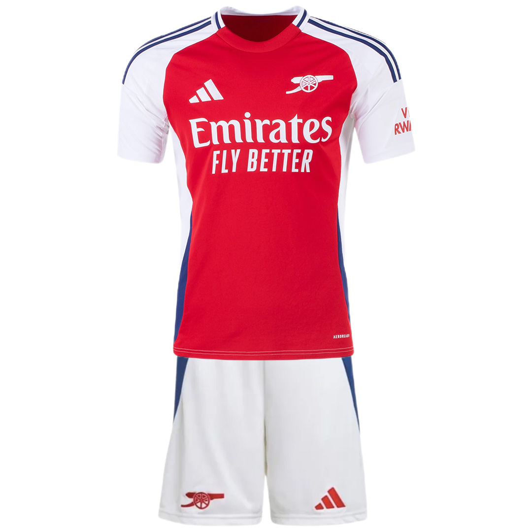 Kid's Arsenal Home Jersey+Shorts 2024/25 - Soccerfana