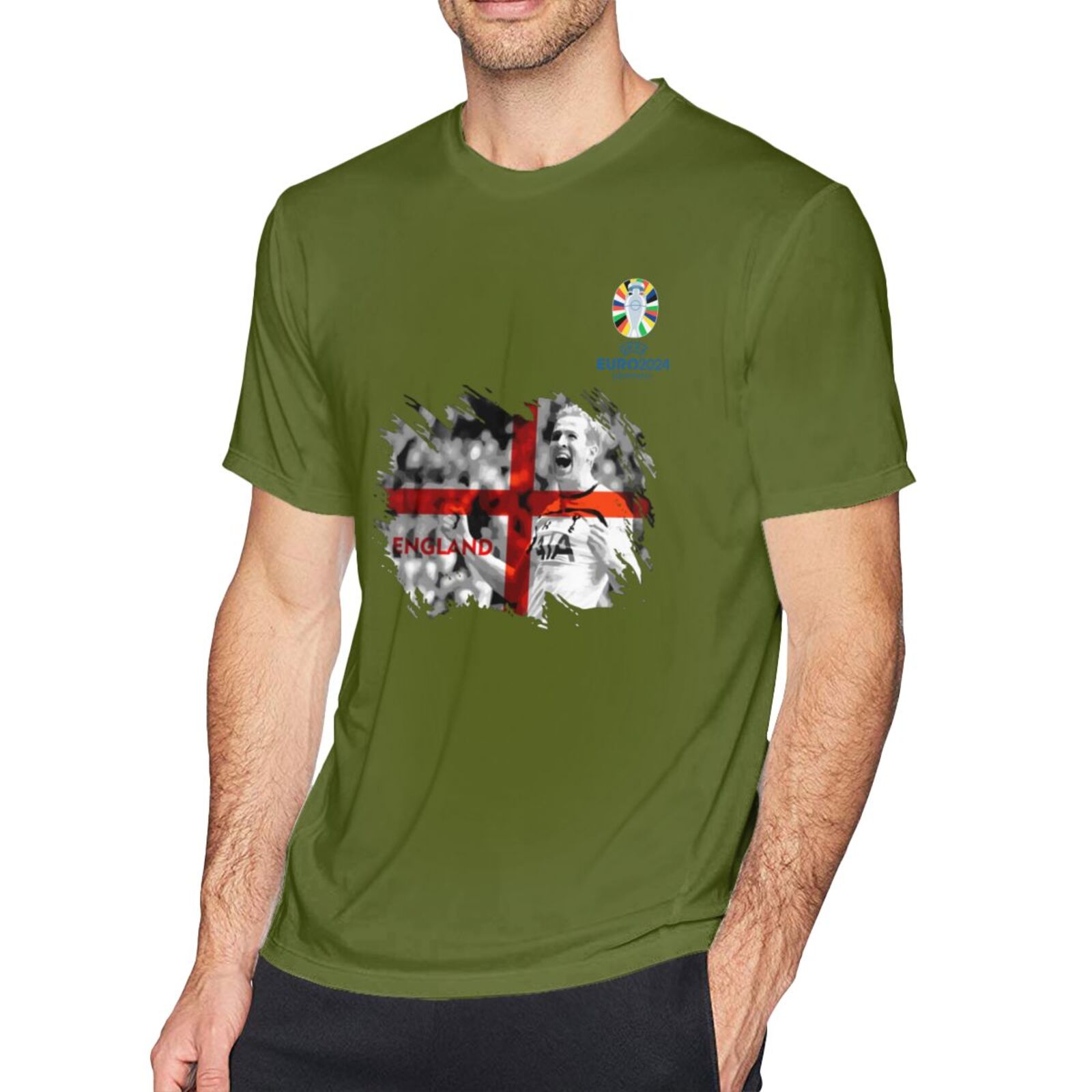 Men's England EURO 2024 Basic Short Sleeve T-Shirt BST1713 - Soccerfana