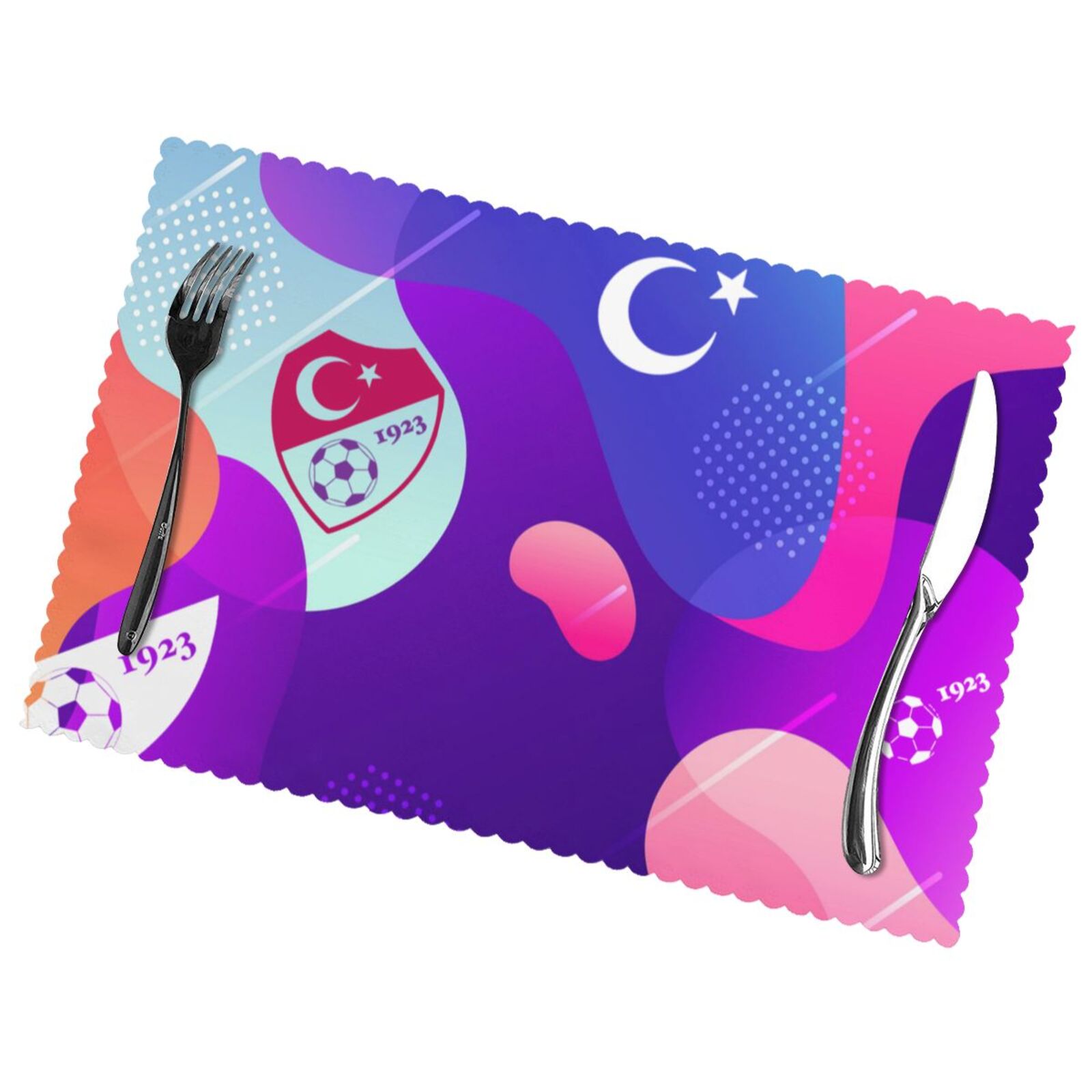 Turkey Placemat Set Of 6 PFD2297 - Soccerfana