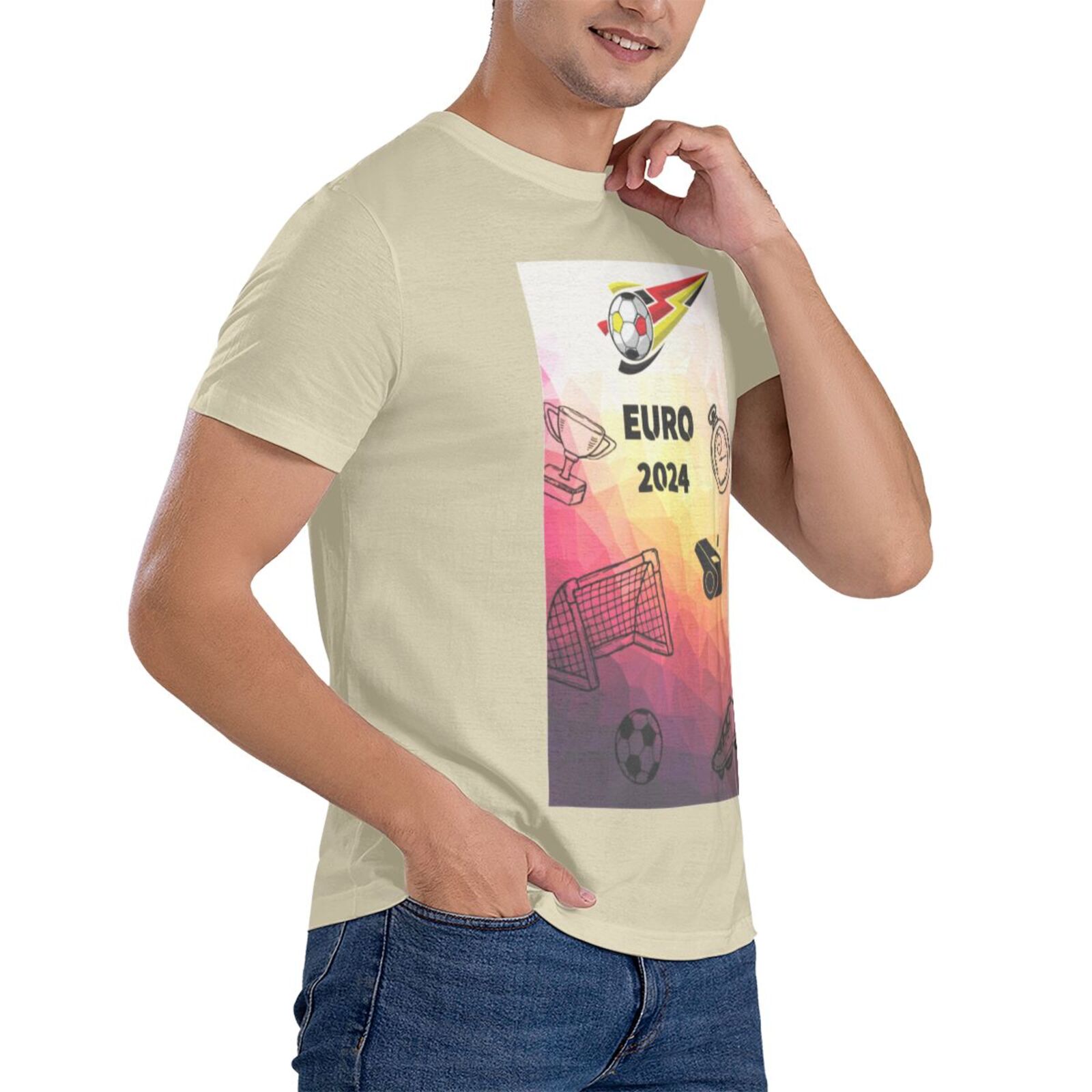 Men's Germany EURO 2024 Basic Short Sleeve T-Shirt BST1771 - Soccerfana