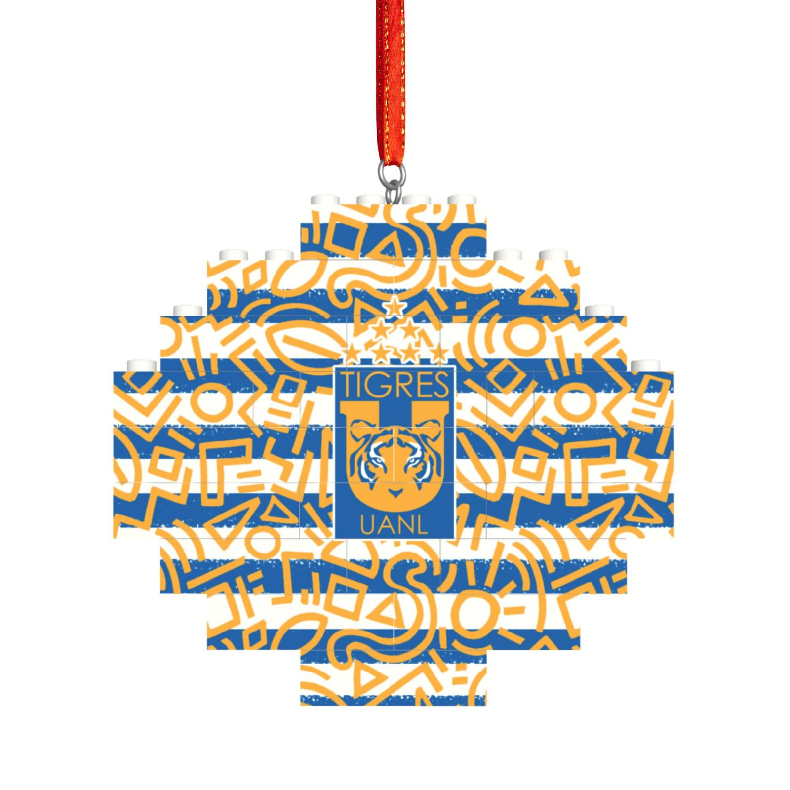 Tigres UANL Building Block Puzzle Ornament BBP2032 - Soccerfana