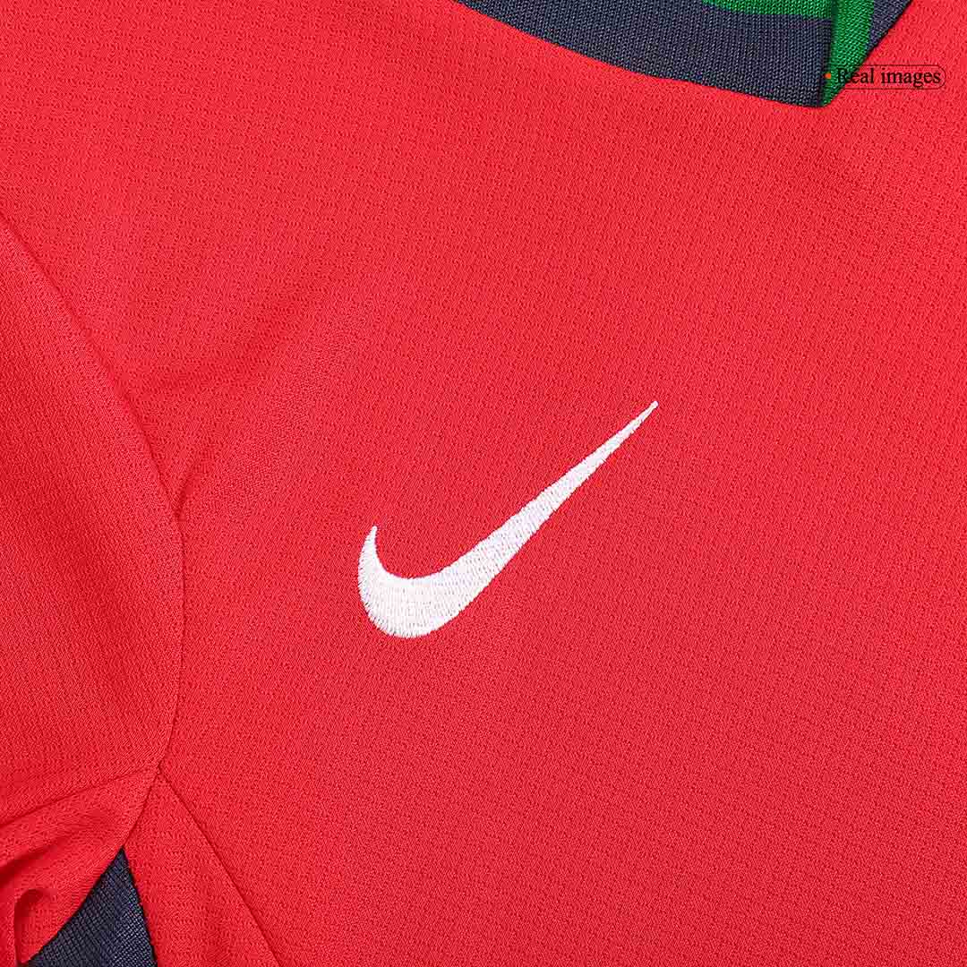 Kid's Portugal Home Jersey+Shorts EURO 2024 - Soccerfana