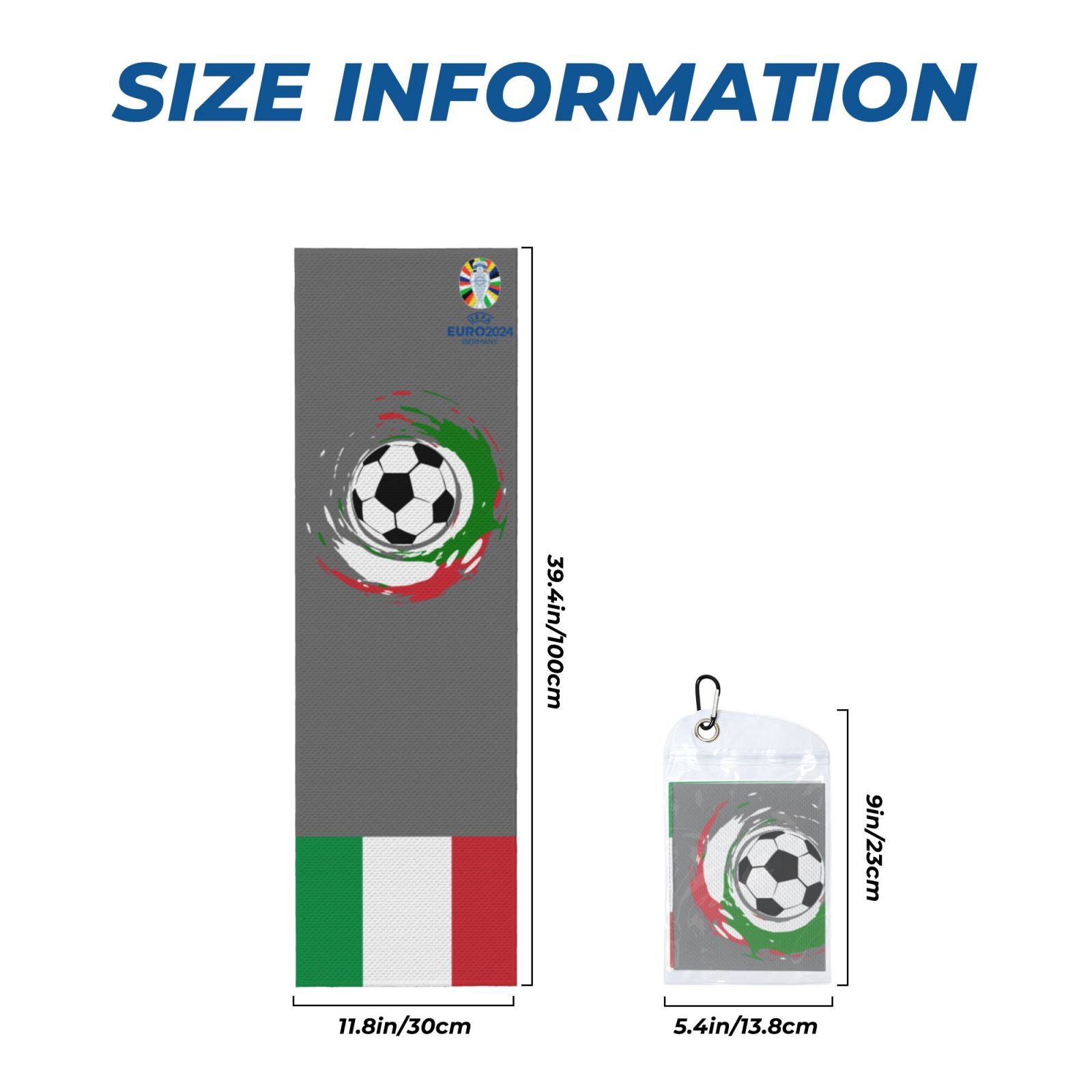 Italy EURO 2024 Cold Exercise Towel CET1689 - Soccerfana