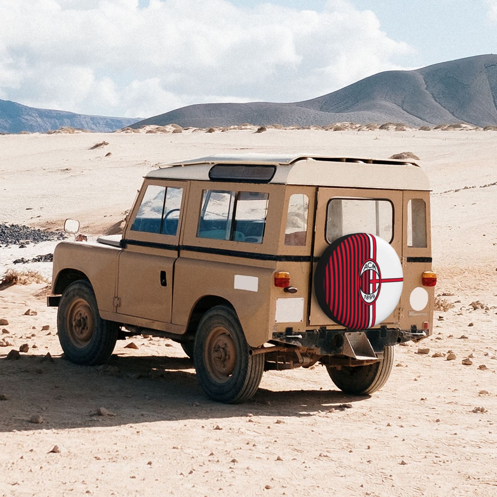 AC Milan Car Tire Dust Cover TIC2753 - Soccerfana