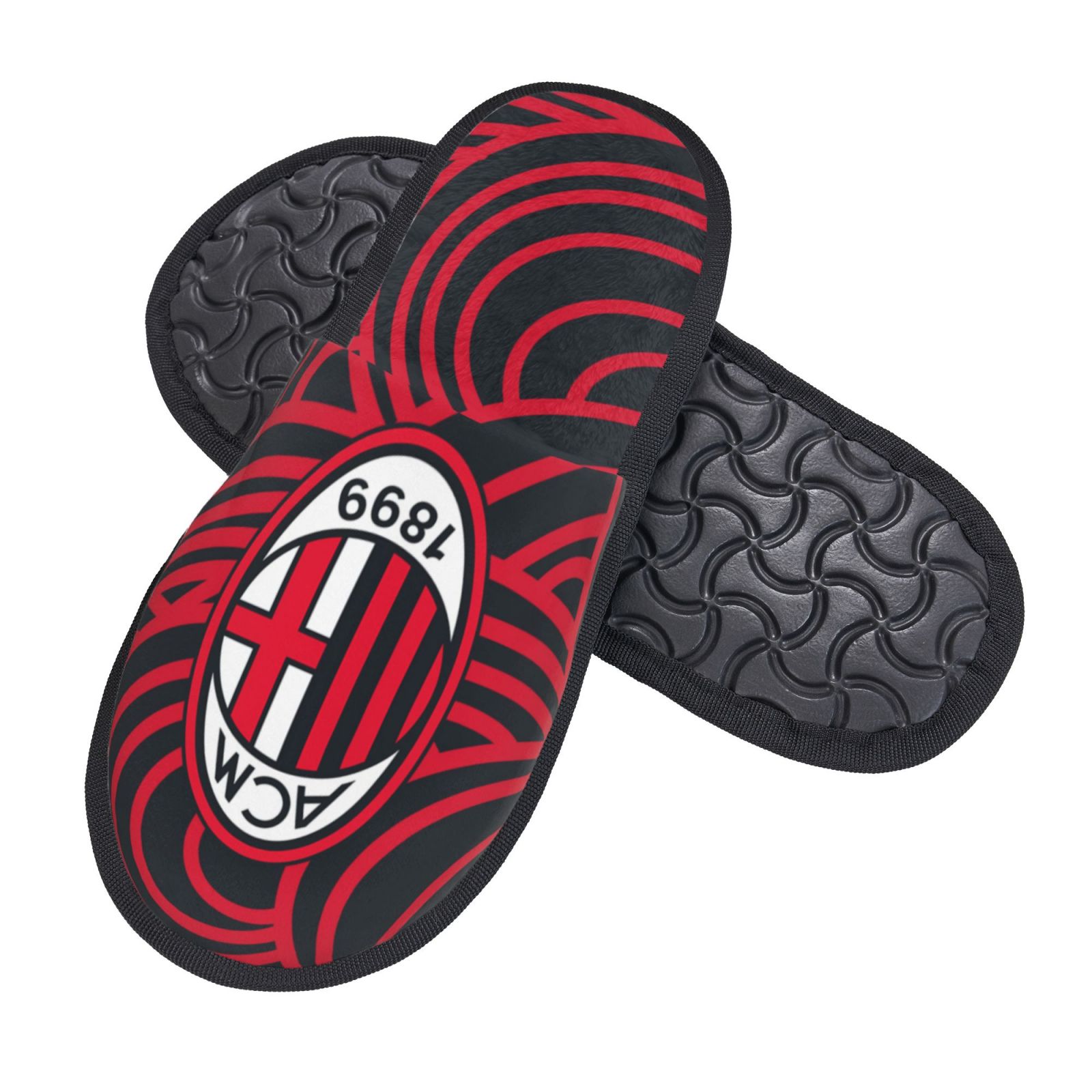 AC Milan Cotton Slippers FSP2237 - Soccerfana