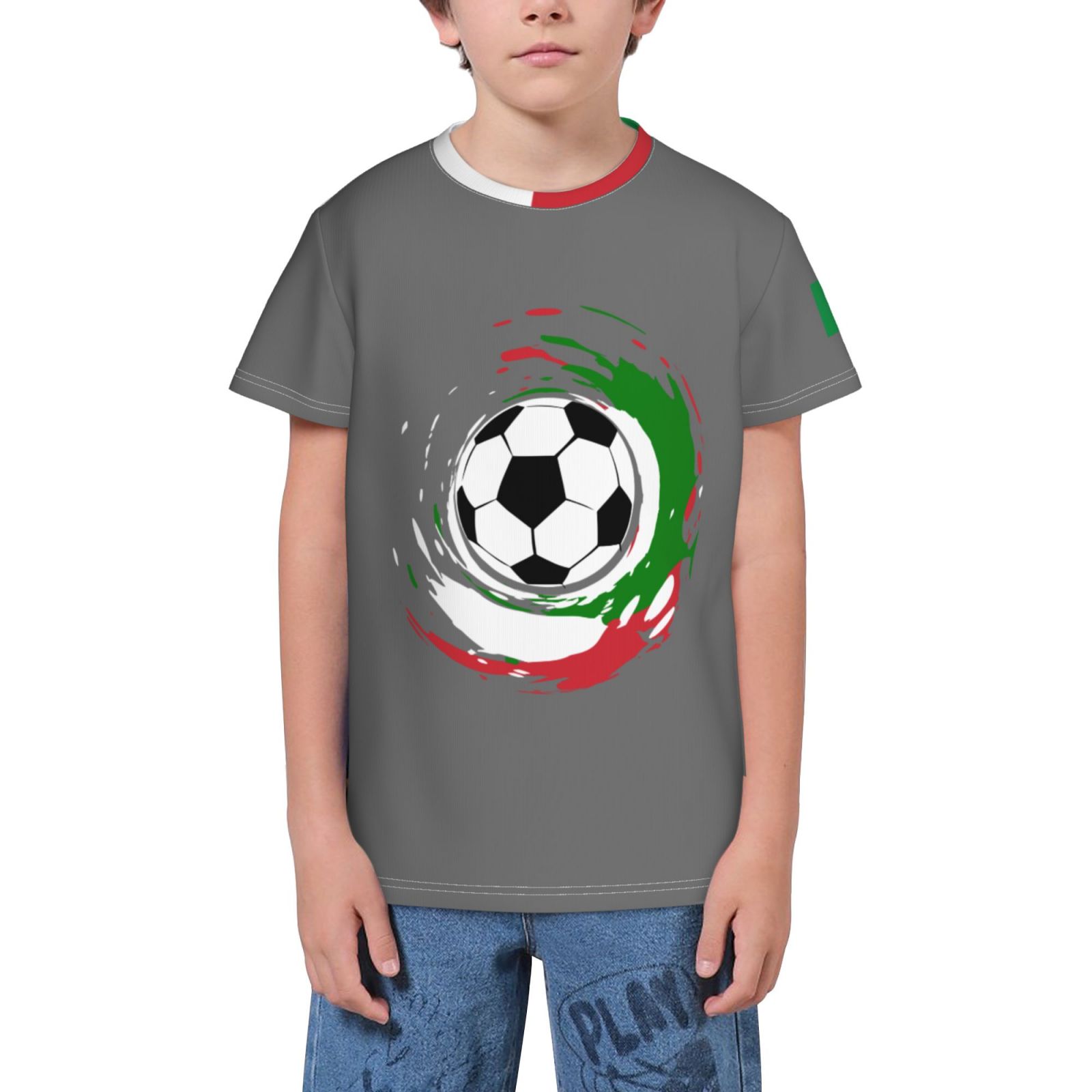 Kid's Italy EURO 2024 Youth Short Sleeve T-Shirt YST1699 - Soccerfana