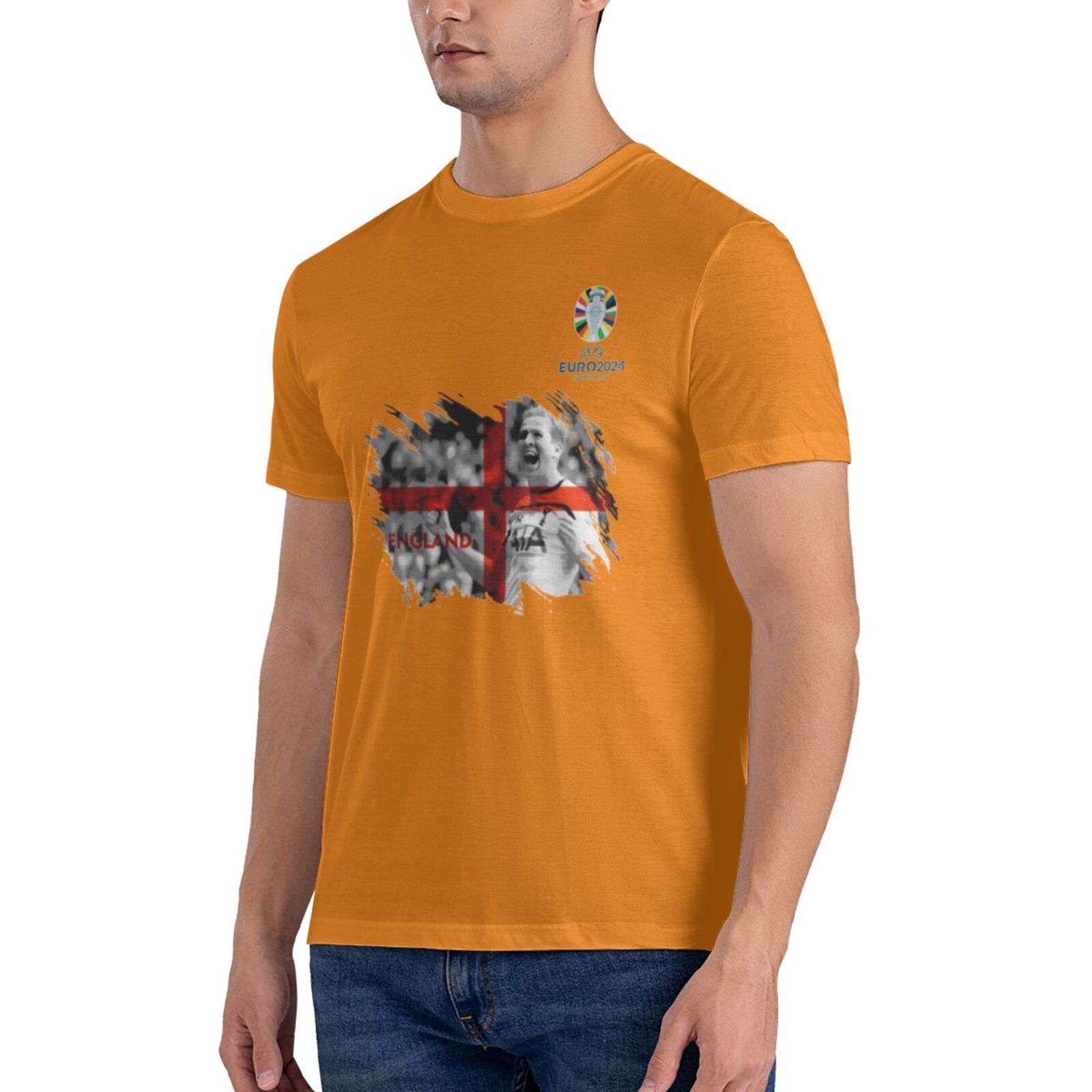 Men's England EURO 2024 Basic Short Sleeve T-Shirt BST1713 - Soccerfana