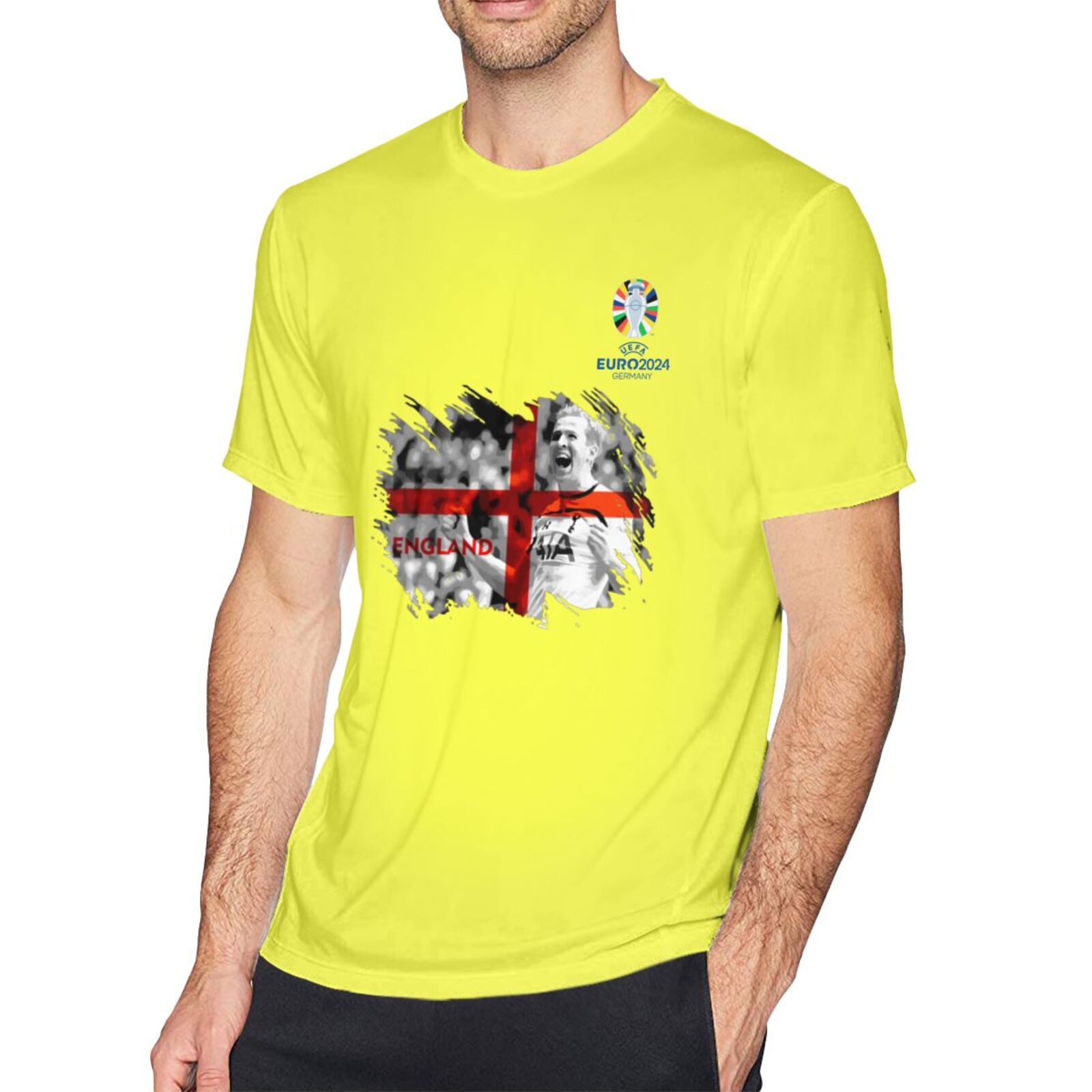 Men's England EURO 2024 Basic Short Sleeve T-Shirt BST1713 - Soccerfana