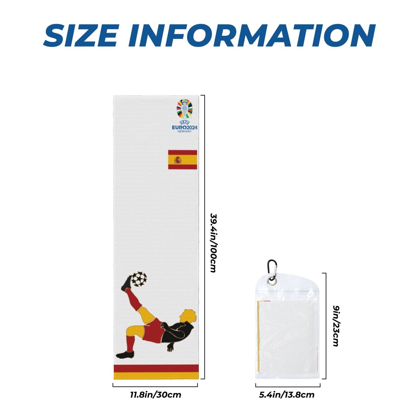 Spain EURO 2024 Cold Exercise Towel CET1727 - Soccerfana