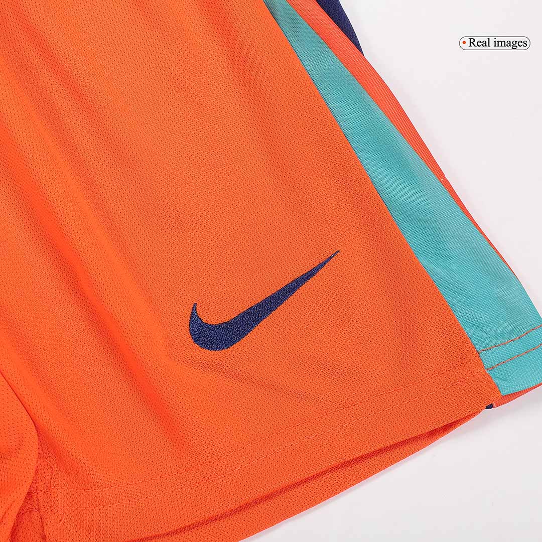 Kid's Netherlands Home Jersey+Shorts EURO 2024 - Soccerfana