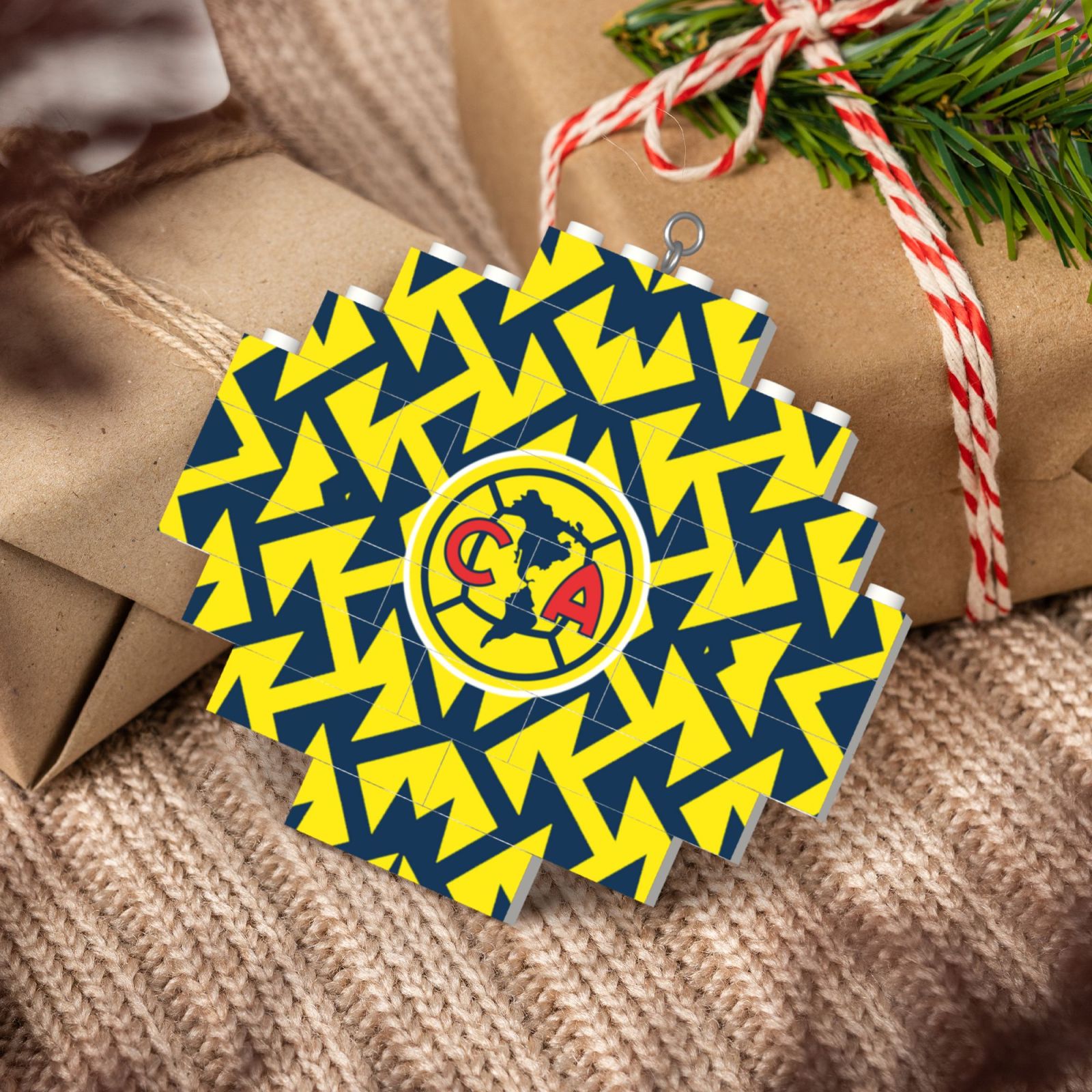 Club America Building Block Puzzle Ornament BBP1982 - Soccerfana