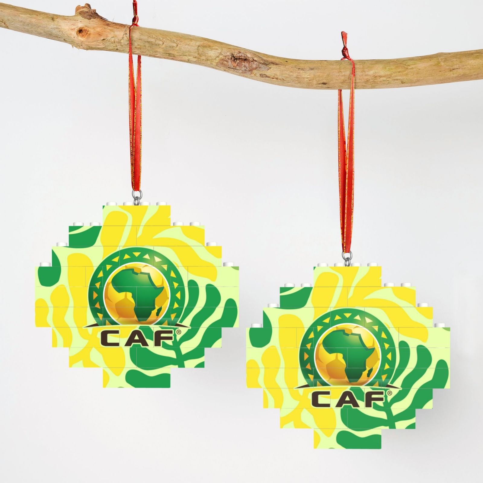 CAF Building Block Puzzle Ornament BBP2175 - Soccerfana