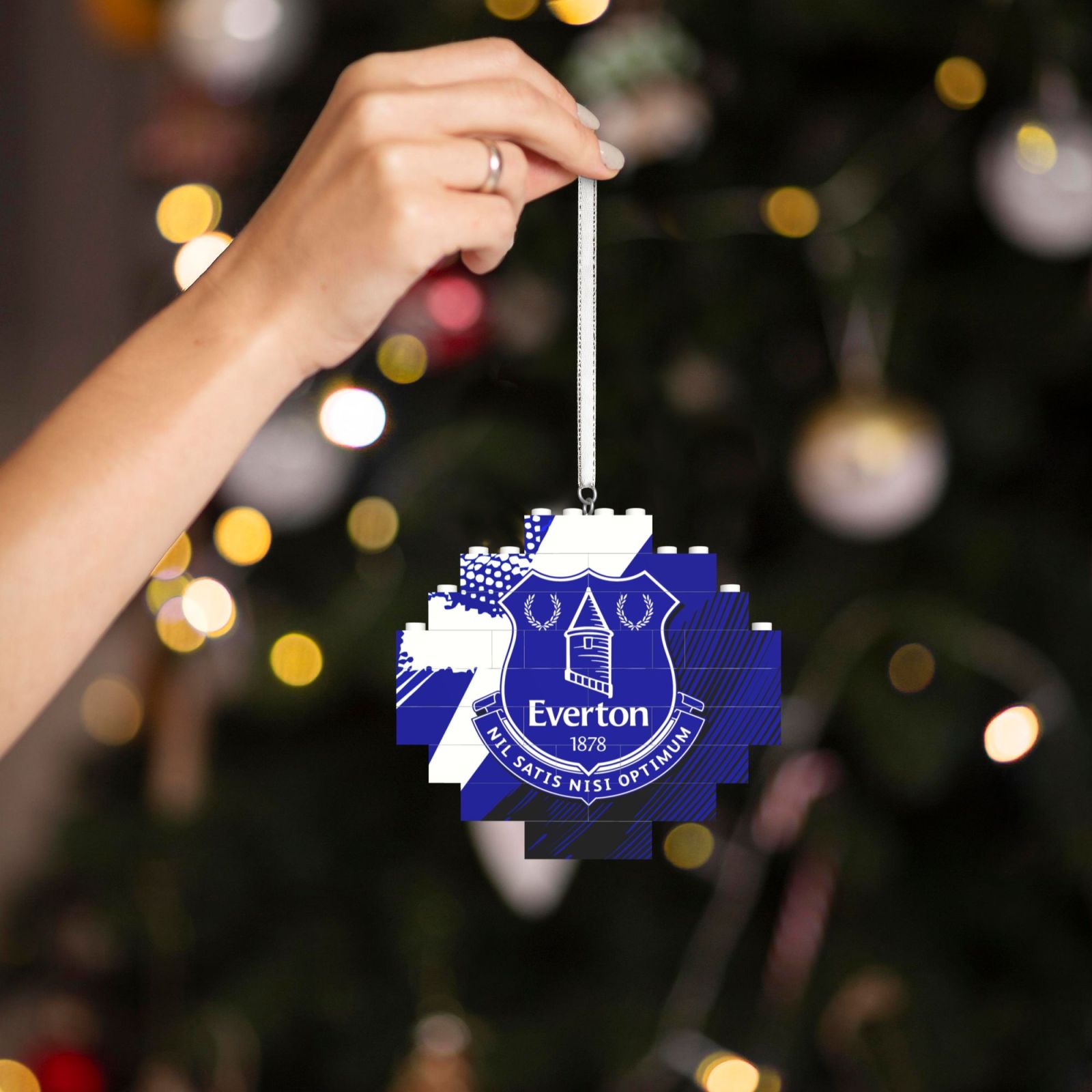Everton Building Block Puzzle Ornament BBP2169 - Soccerfana