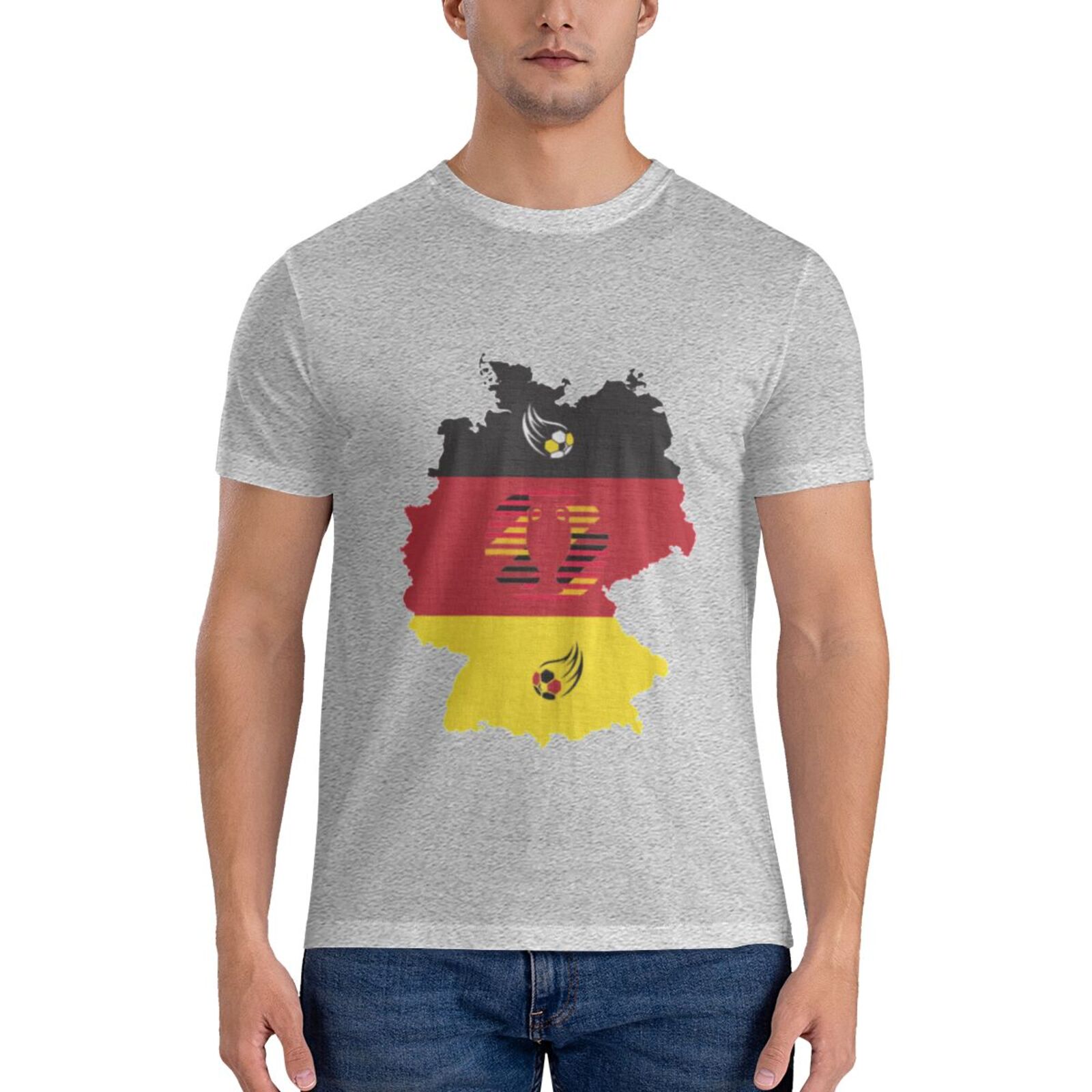 Men's Germany EURO 2024 Basic Short Sleeve T-Shirt BST1770 - Soccerfana