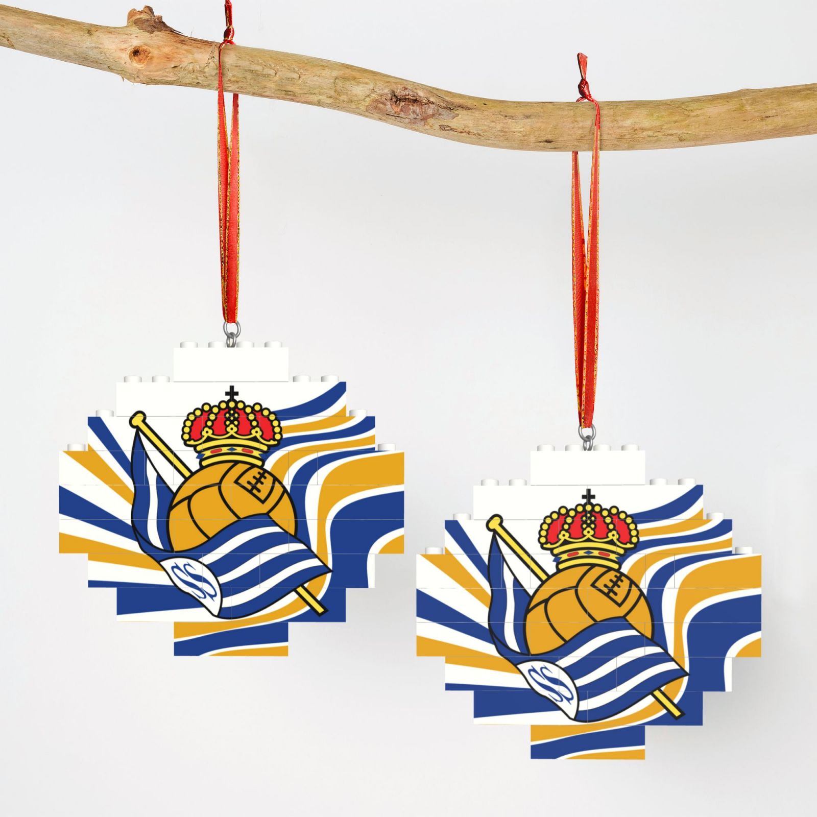 Real Sociedad Building Block Puzzle Ornament BBP2193 - Soccerfana