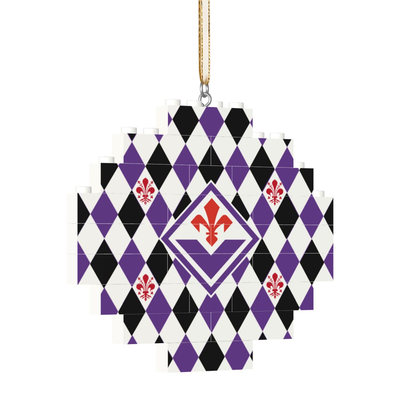Fiorentina Building Block Puzzle Ornament BBP2031 - Soccerfana