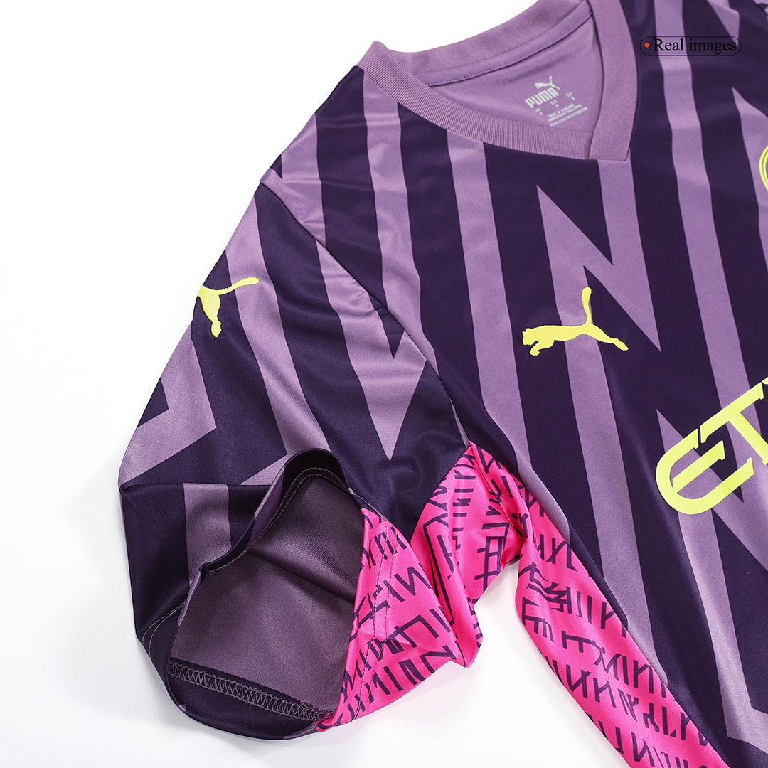 Manchester City Goalkeeper Purple Jersey 23/24 - Soccerfana