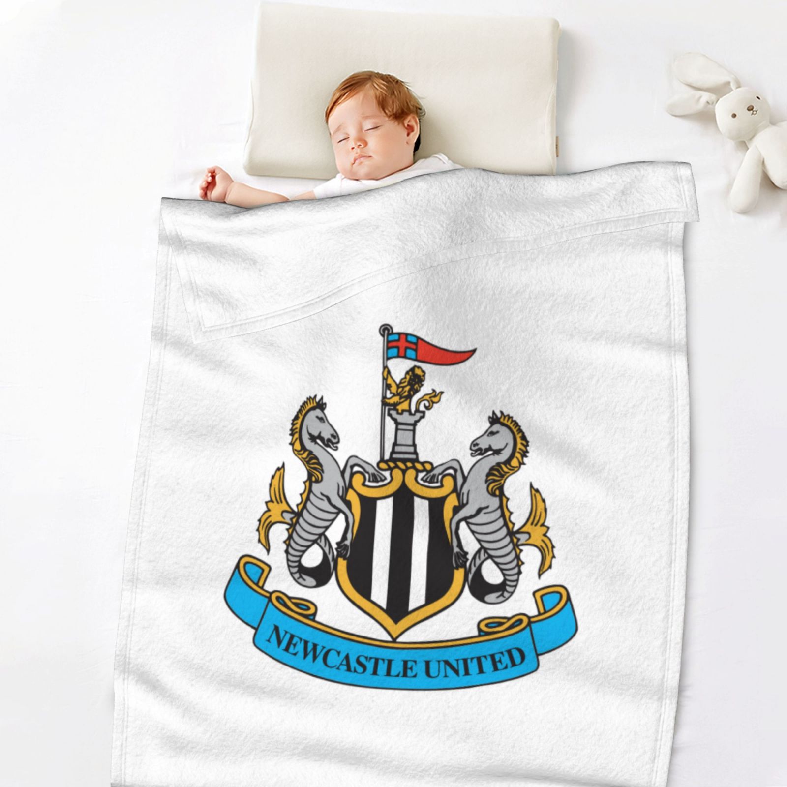 Newcastle United Flannel Blanket FLB1604 - Soccerfana