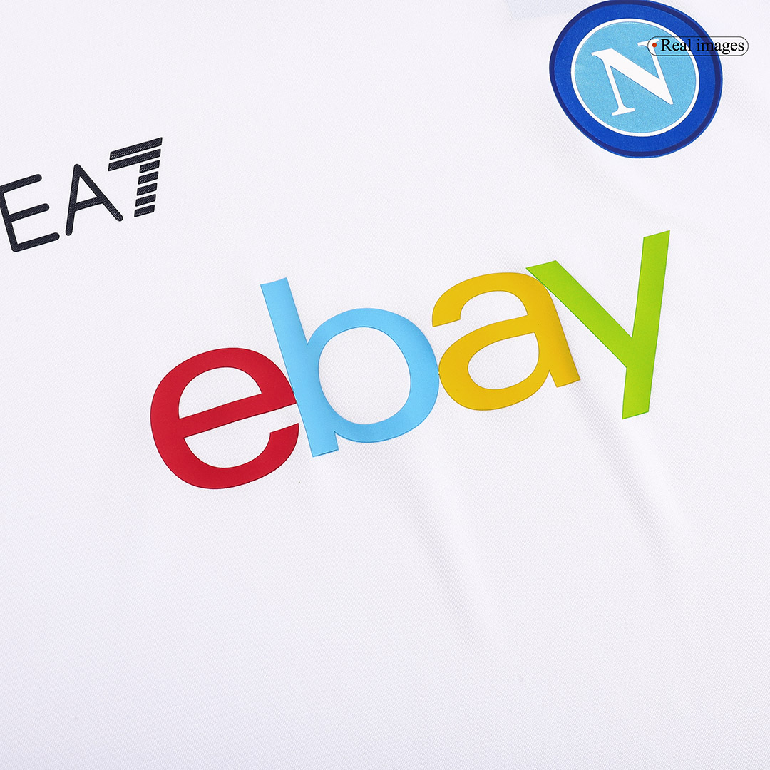 SSC Napoli White Pre-Match Jersey 23/24 - Soccerfana