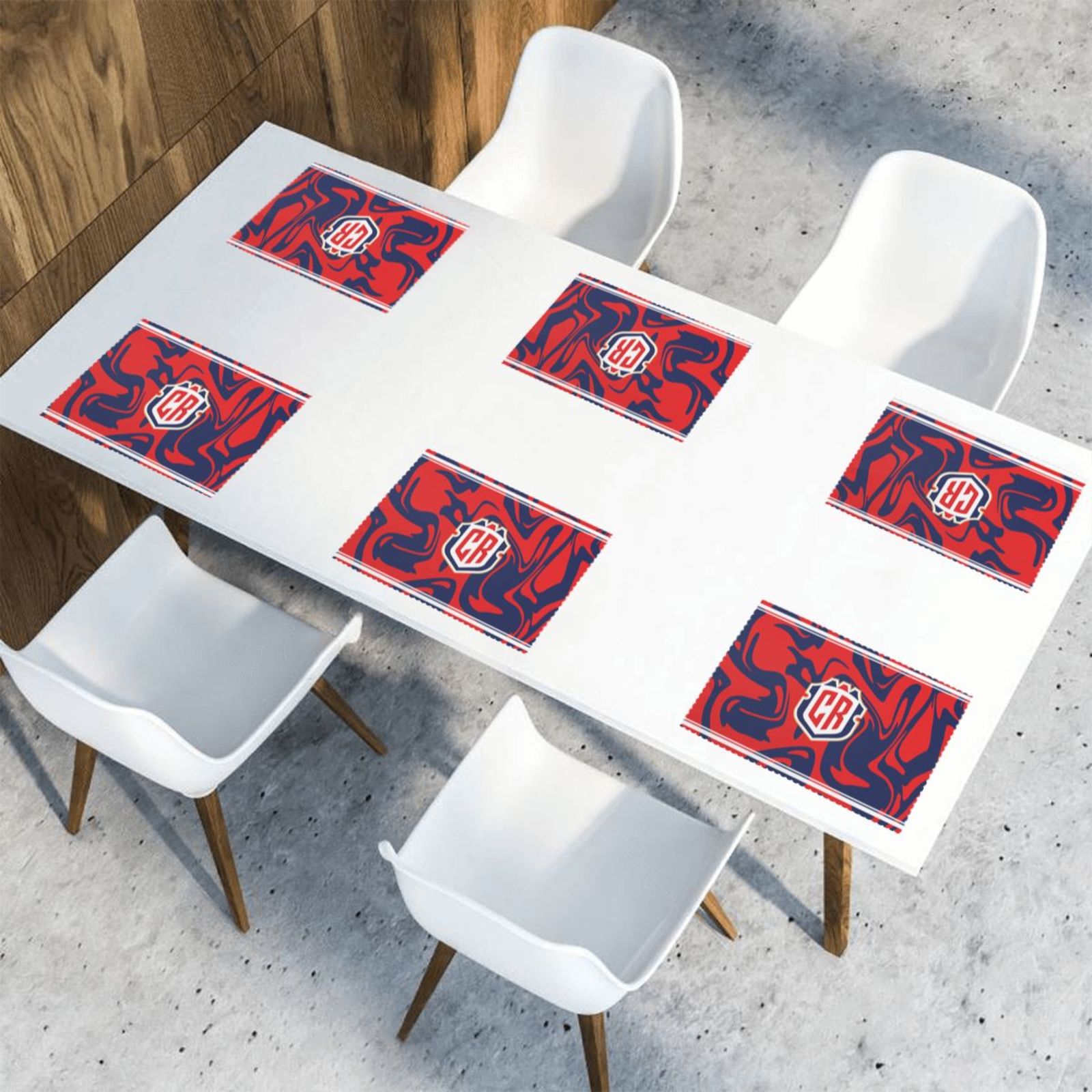 Costa Rica Placemat Set Of 6 PFD2276 - Soccerfana