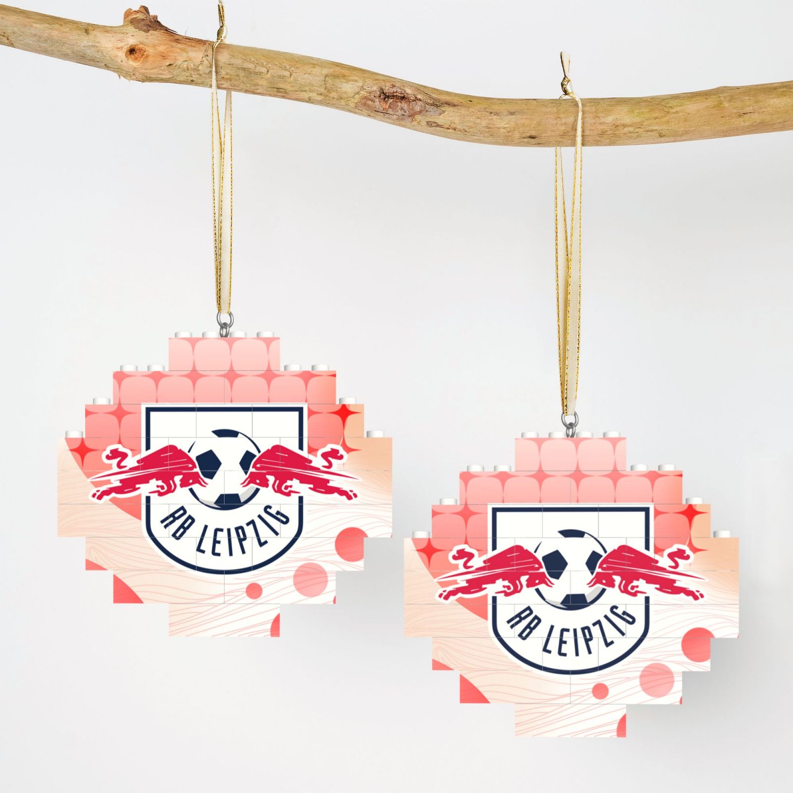 RB Leipzig Building Block Puzzle Ornament BBP2180 - Soccerfana