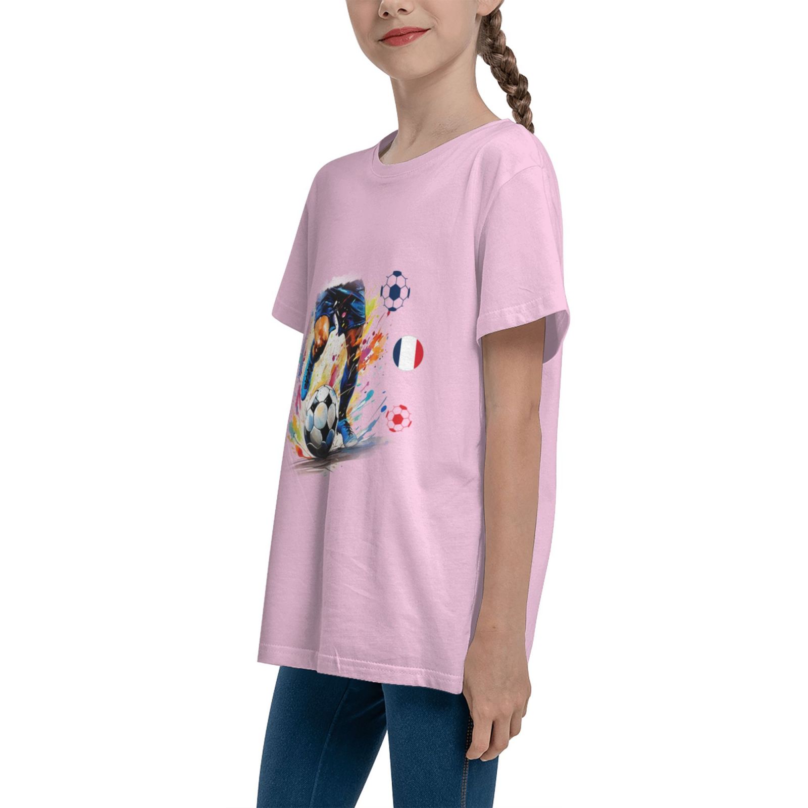 Kid's France EURO 2024 Teenage T-shirt TET1755 - Soccerfana