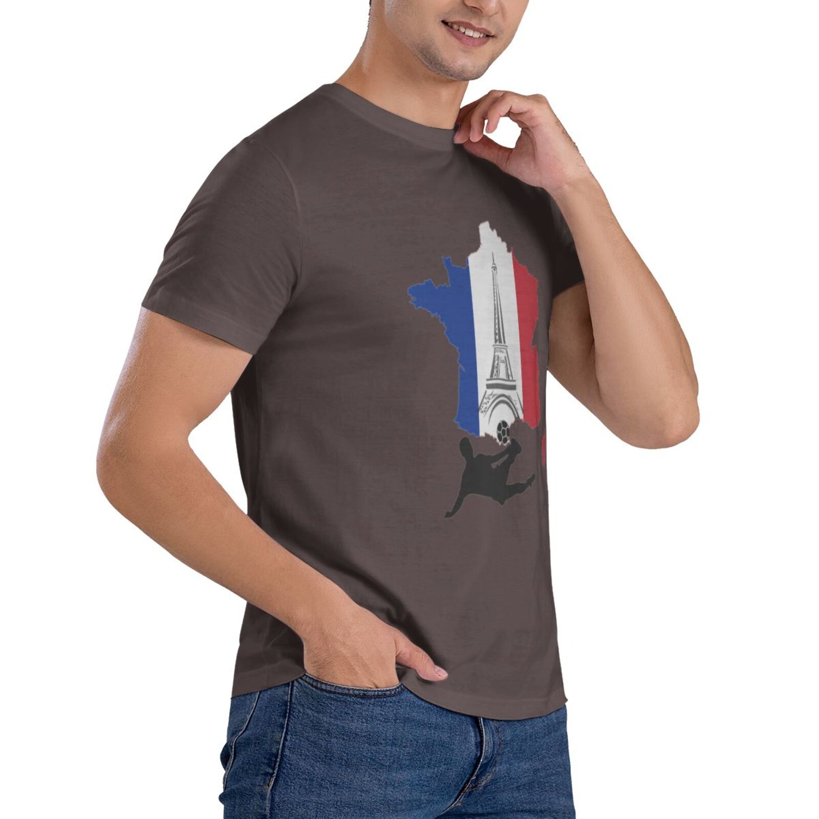 Men's France EURO 2024 Basic Short Sleeve T-Shirt BST1772 - Soccerfana