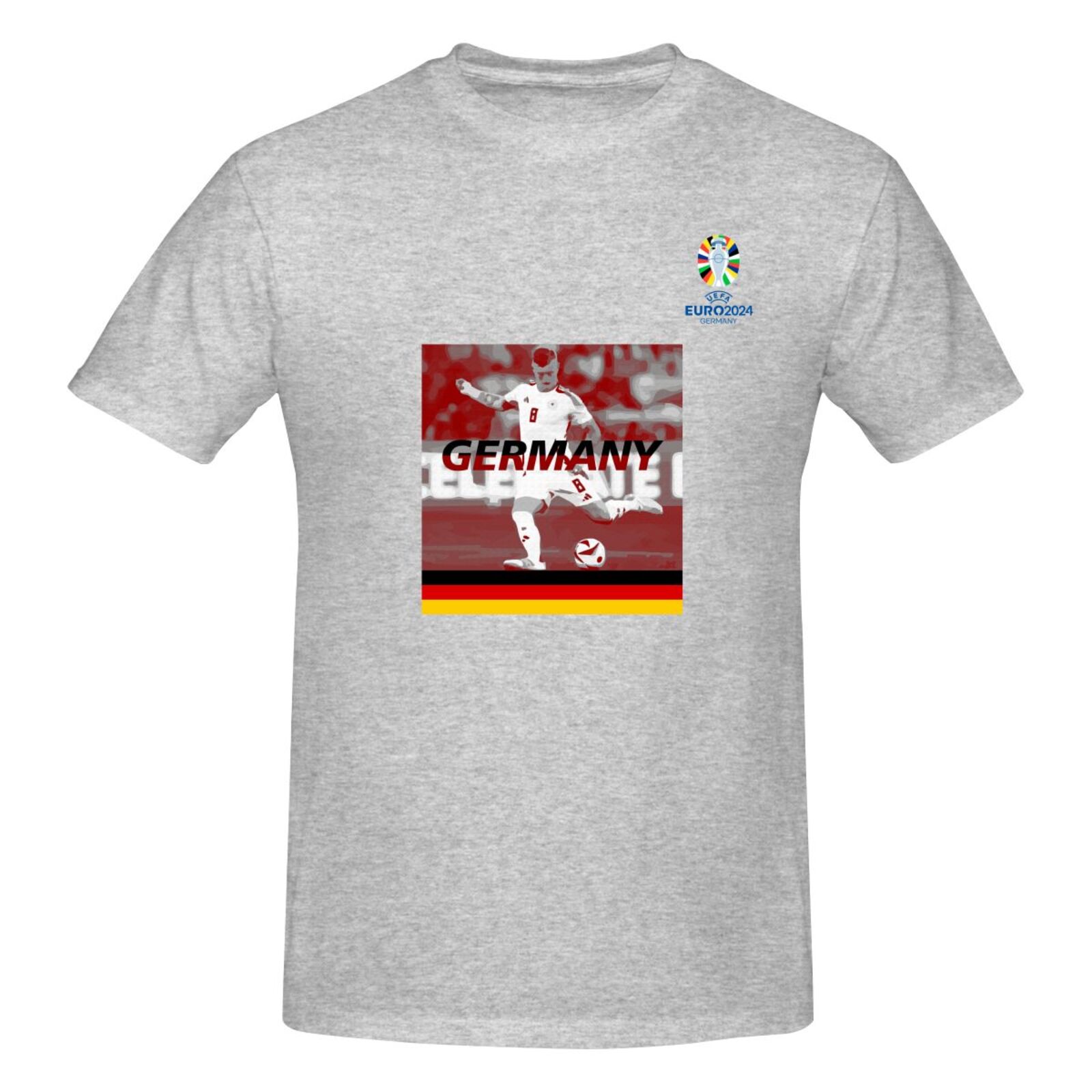 Men's Germany EURO 2024 Basic Short Sleeve T-Shirt BST1704 - Soccerfana