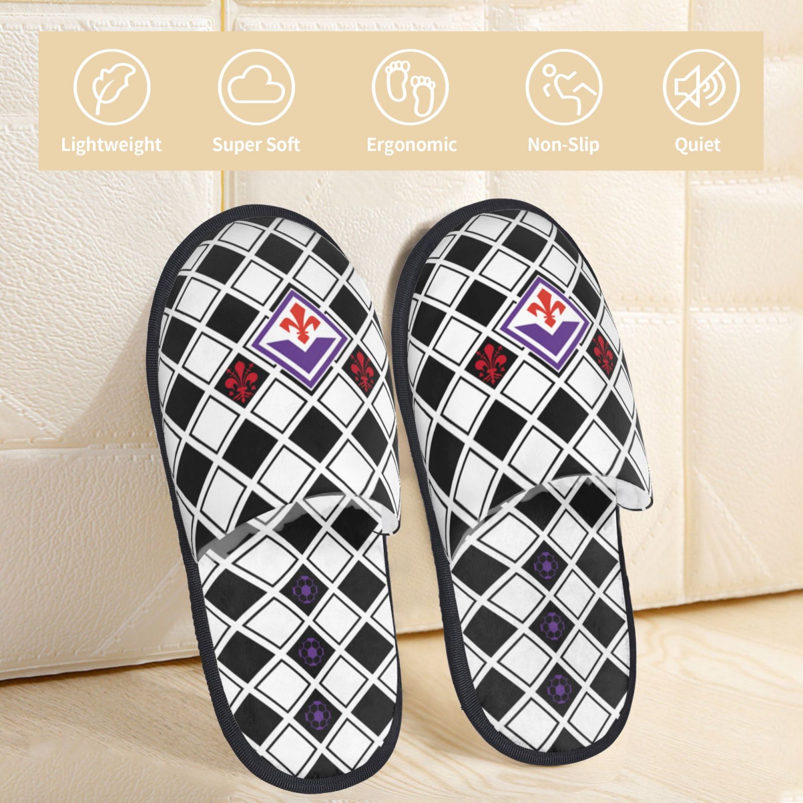 Fiorentina Cotton Slippers FSP2358 - Soccerfana