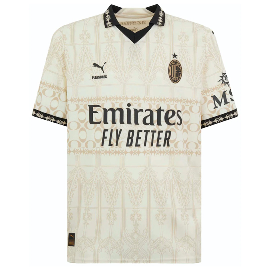 AC Milan x Pleasures Fourth Jersey Light Version 23/24 - Soccerfana
