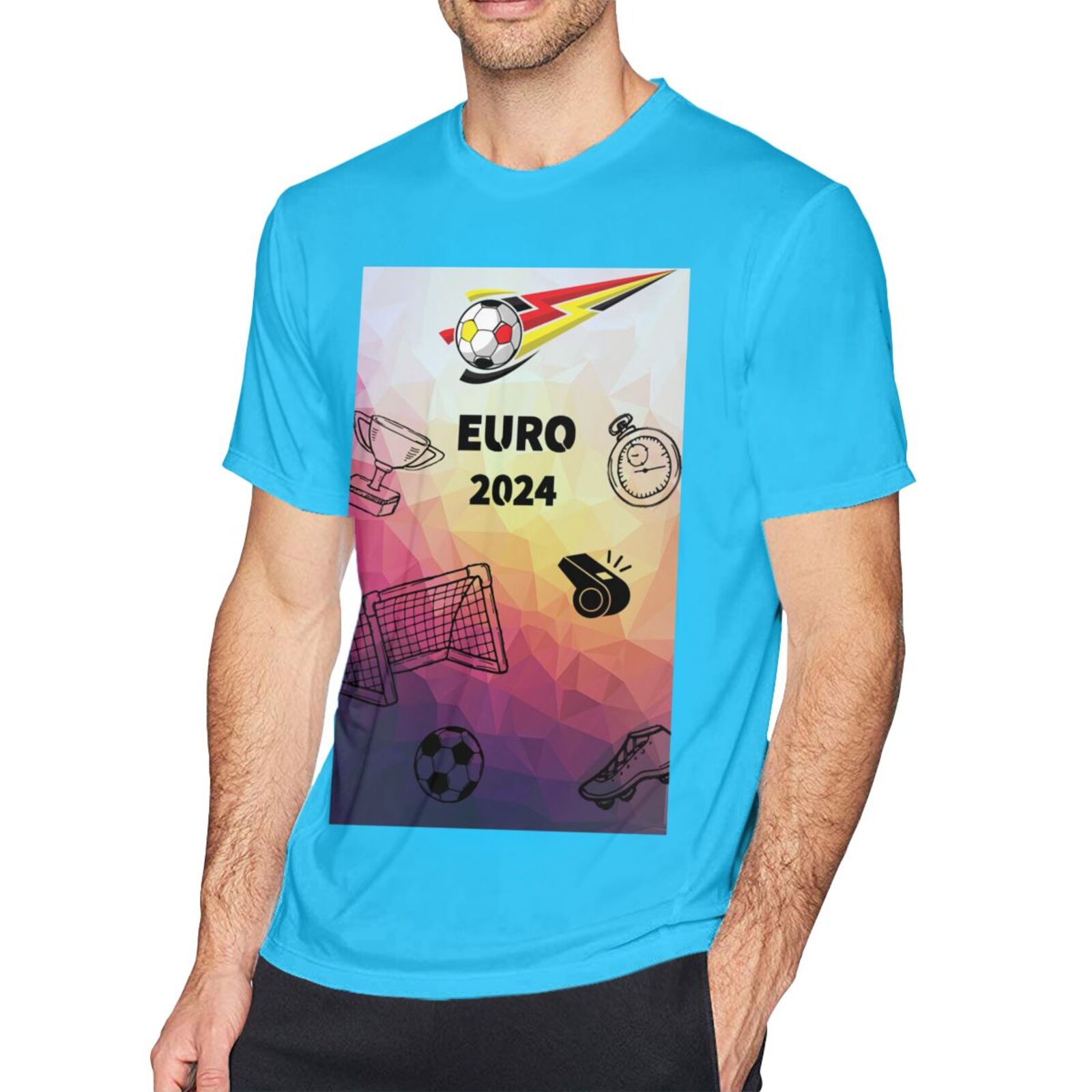 Men's Germany EURO 2024 Basic Short Sleeve T-Shirt BST1771 - Soccerfana