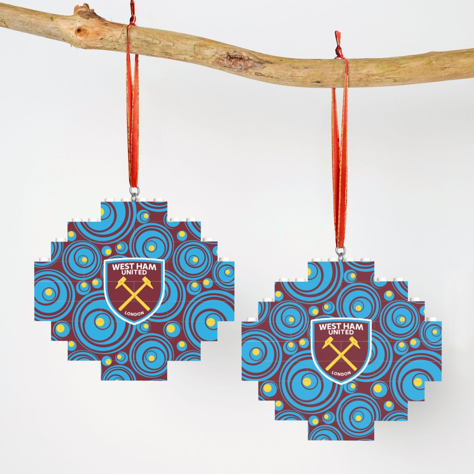 West Ham United Building Block Puzzle Ornament BBP1984 - Soccerfana