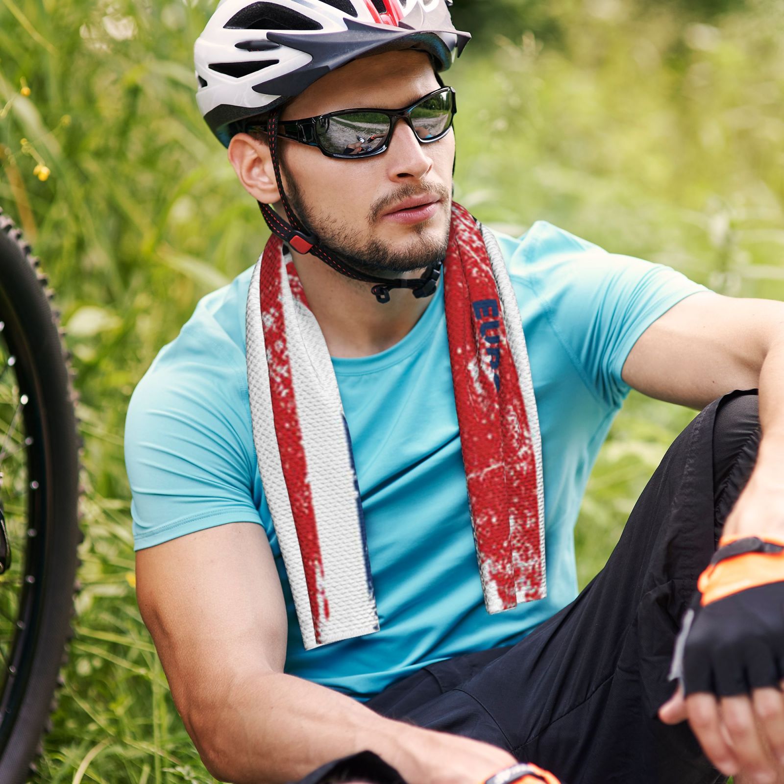 England EURO 2024 Cold Exercise Towel CET1764 - Soccerfana