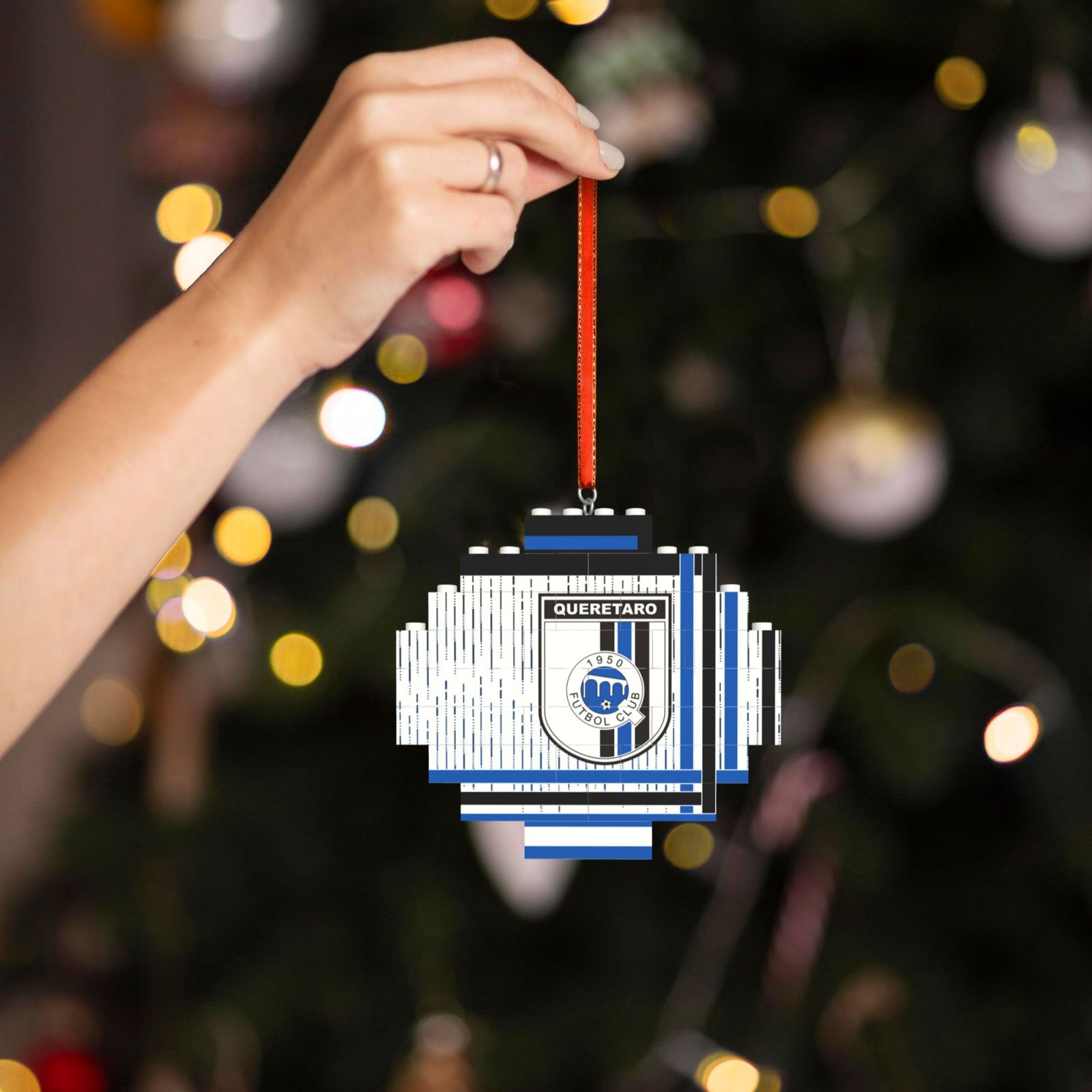 Queretaro Building Block Puzzle Ornament BBP2183 - Soccerfana