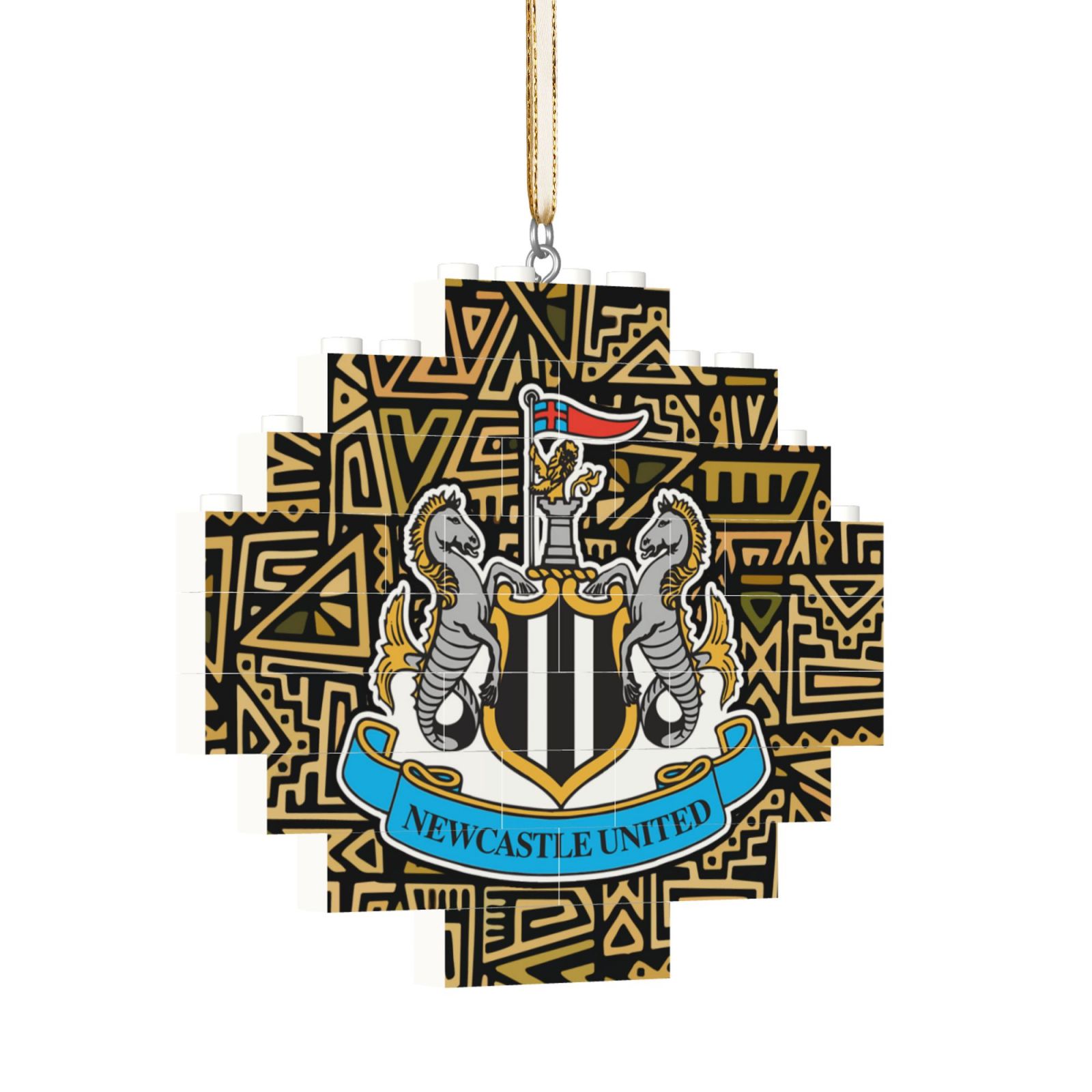 Newcastle United Building Block Puzzle Ornament BBP2104 - Soccerfana
