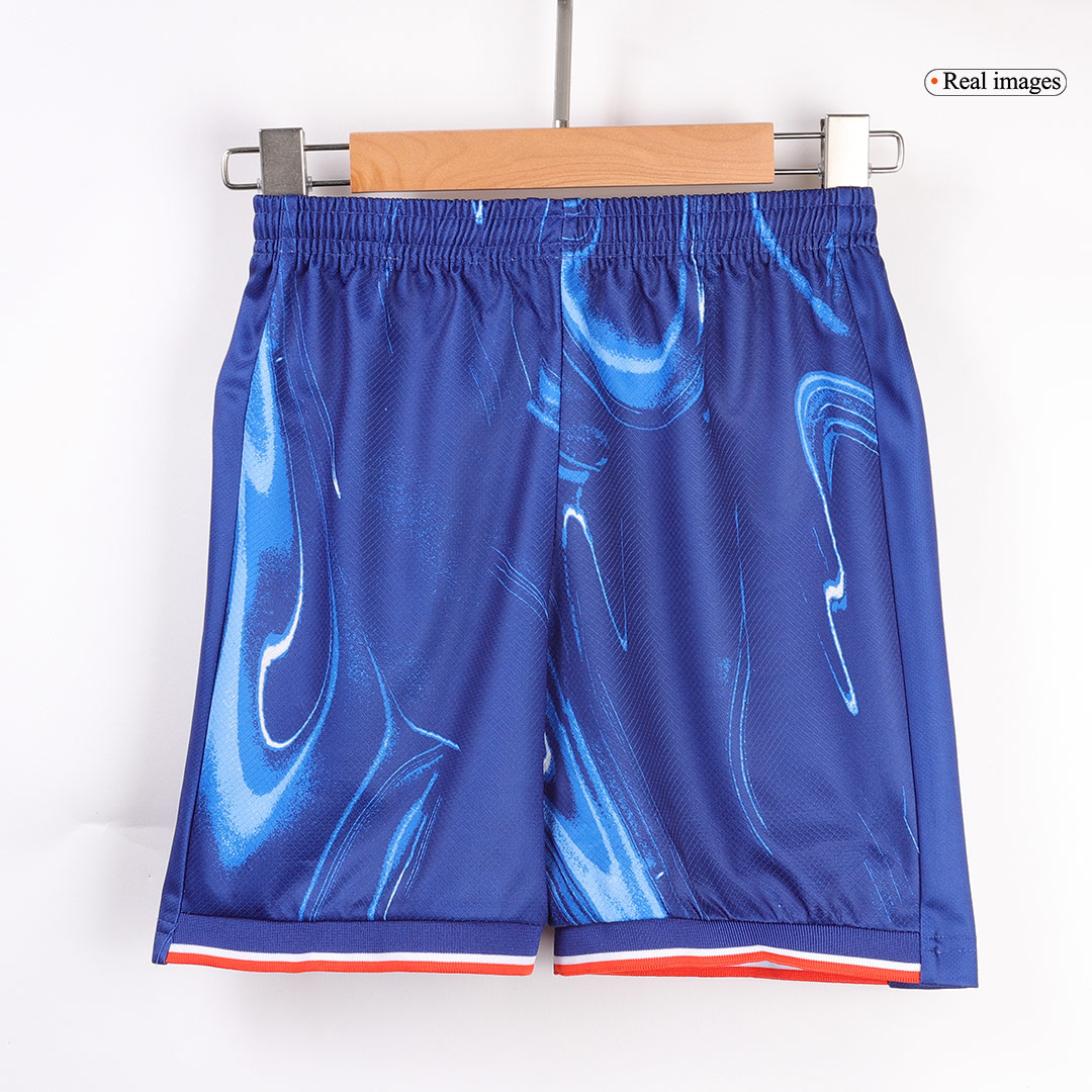 Kid's Chelsea Home Jersey+Shorts 2024/25 - Soccerfana