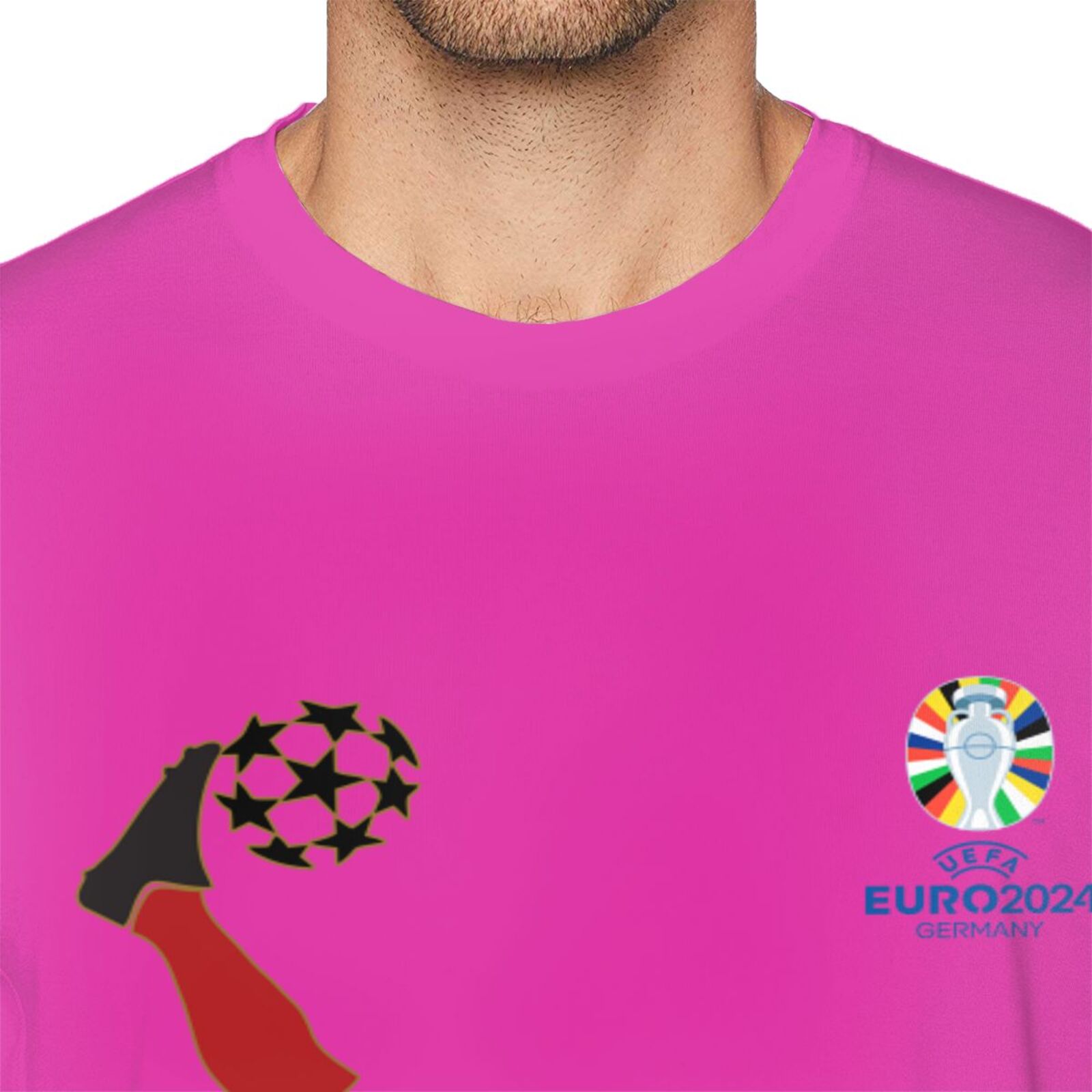 Men's Spain EURO 2024 Basic Short Sleeve T-Shirt BST1724 - Soccerfana