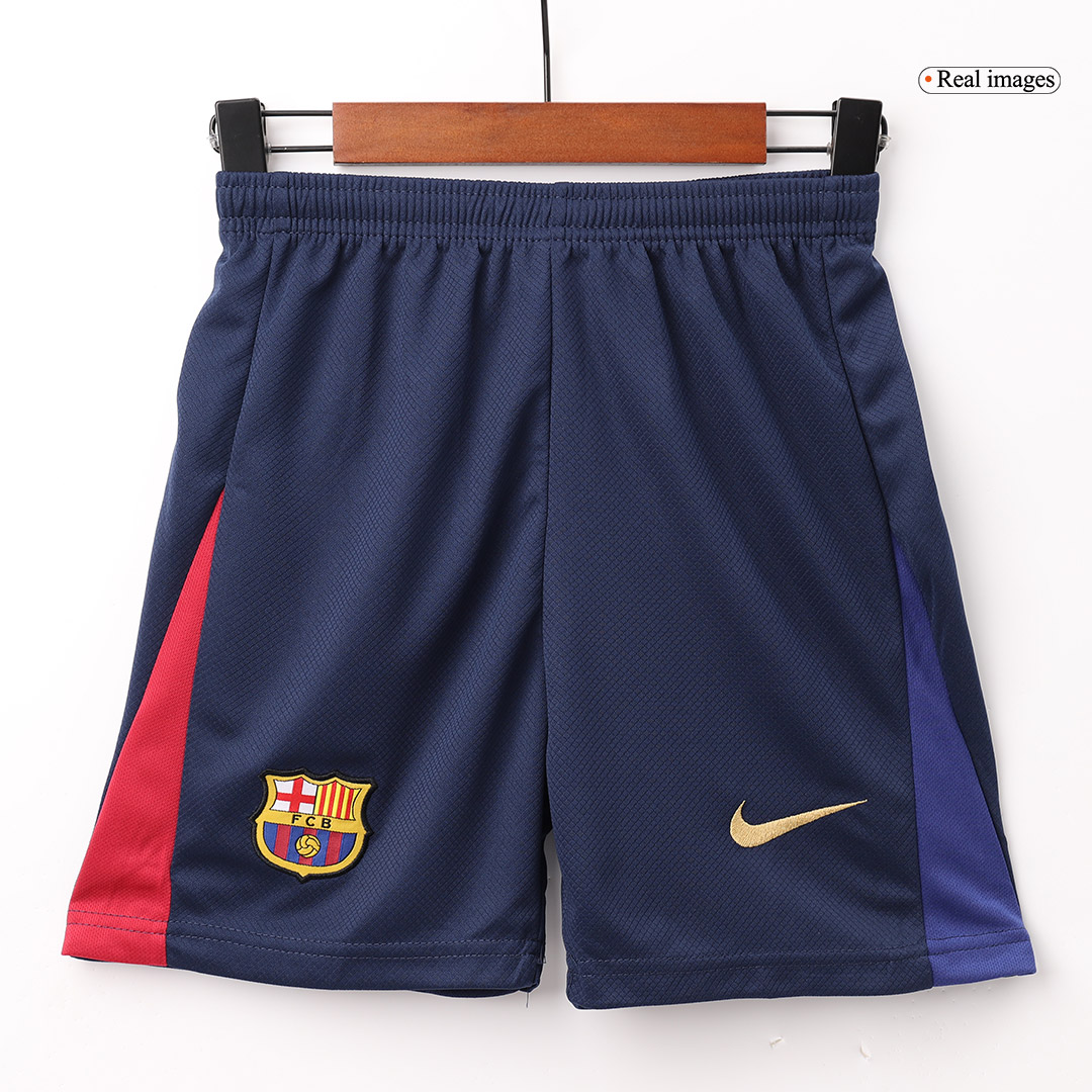 Kid's Barcelona Home Jersey+Shorts 2024/25 - Soccerfana