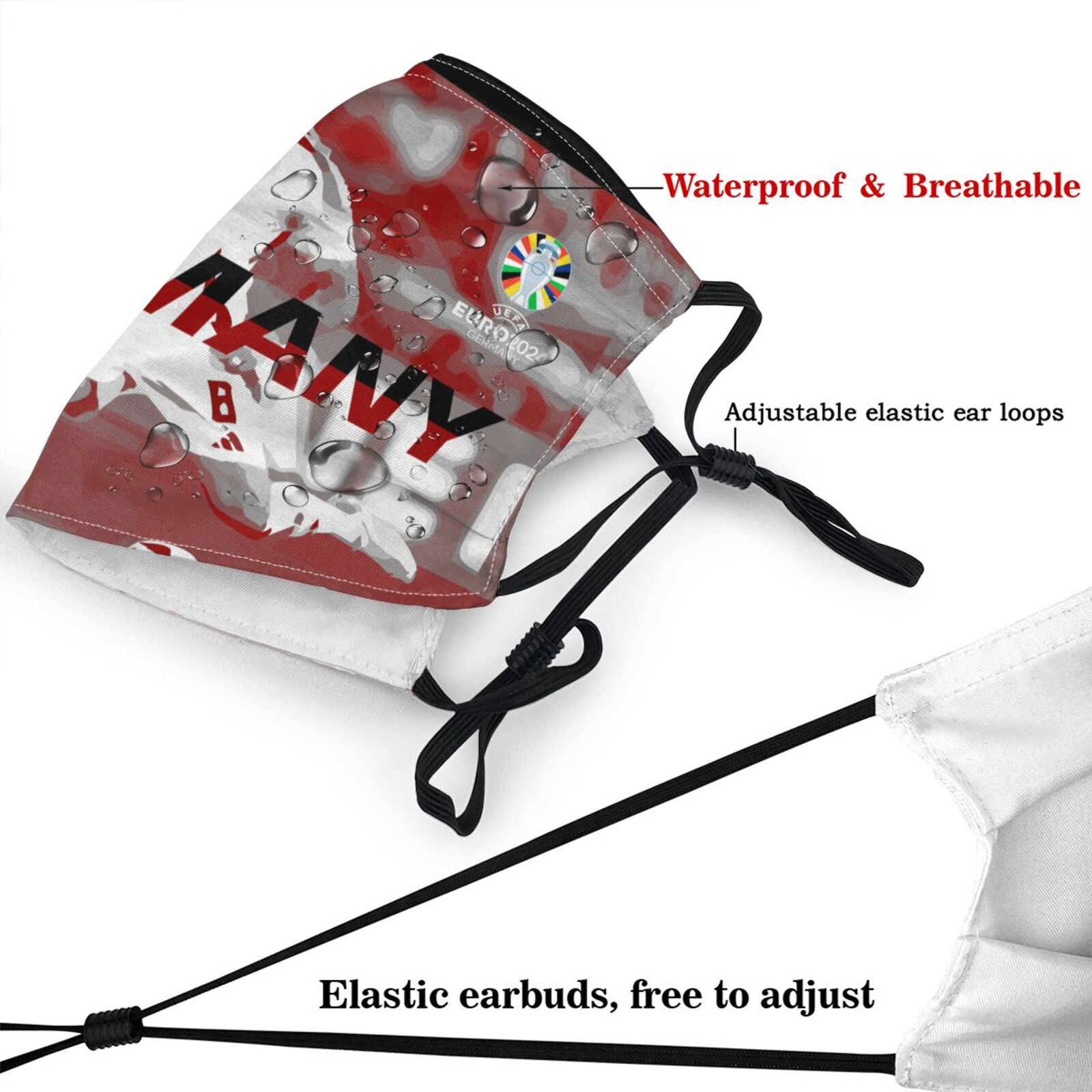 Germany EURO 2024 Adult Dust Mask DMK1706 - Soccerfana