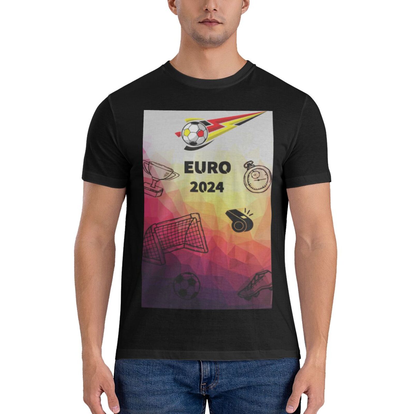 Men's Germany EURO 2024 Basic Short Sleeve T-Shirt BST1771 - Soccerfana