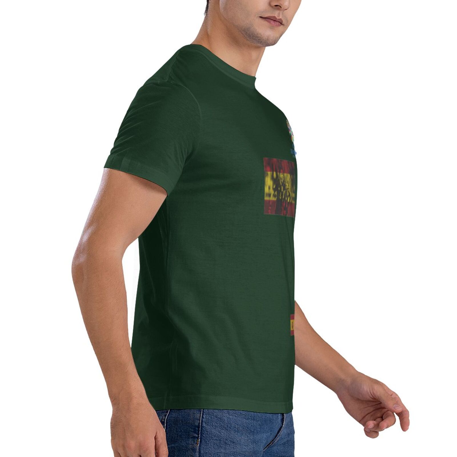 Men's Spain EURO 2024 Basic Short Sleeve T-Shirt BST1739 - Soccerfana