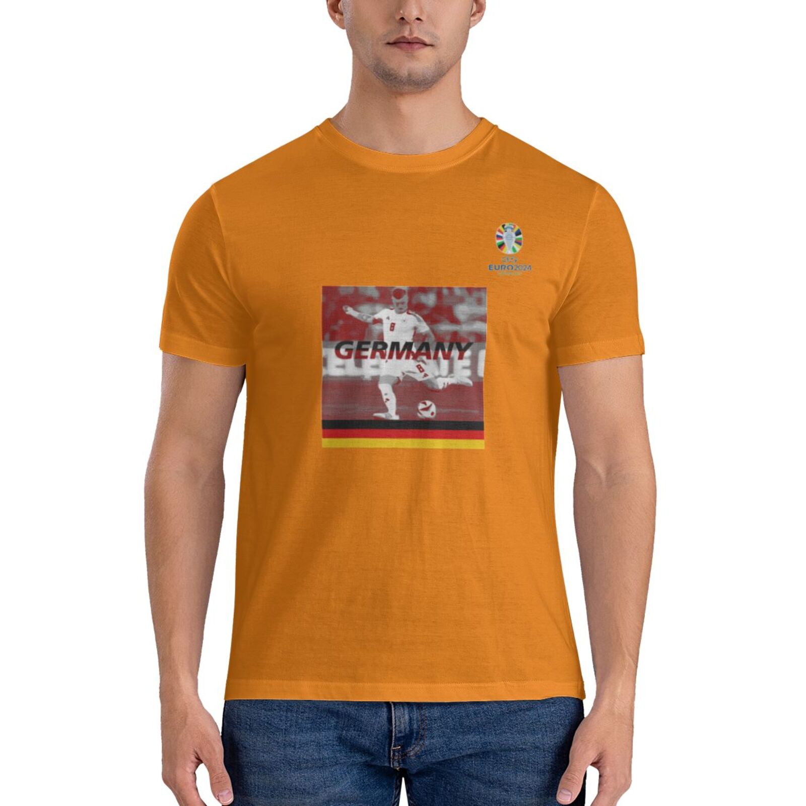Men's Germany EURO 2024 Basic Short Sleeve T-Shirt BST1704 - Soccerfana